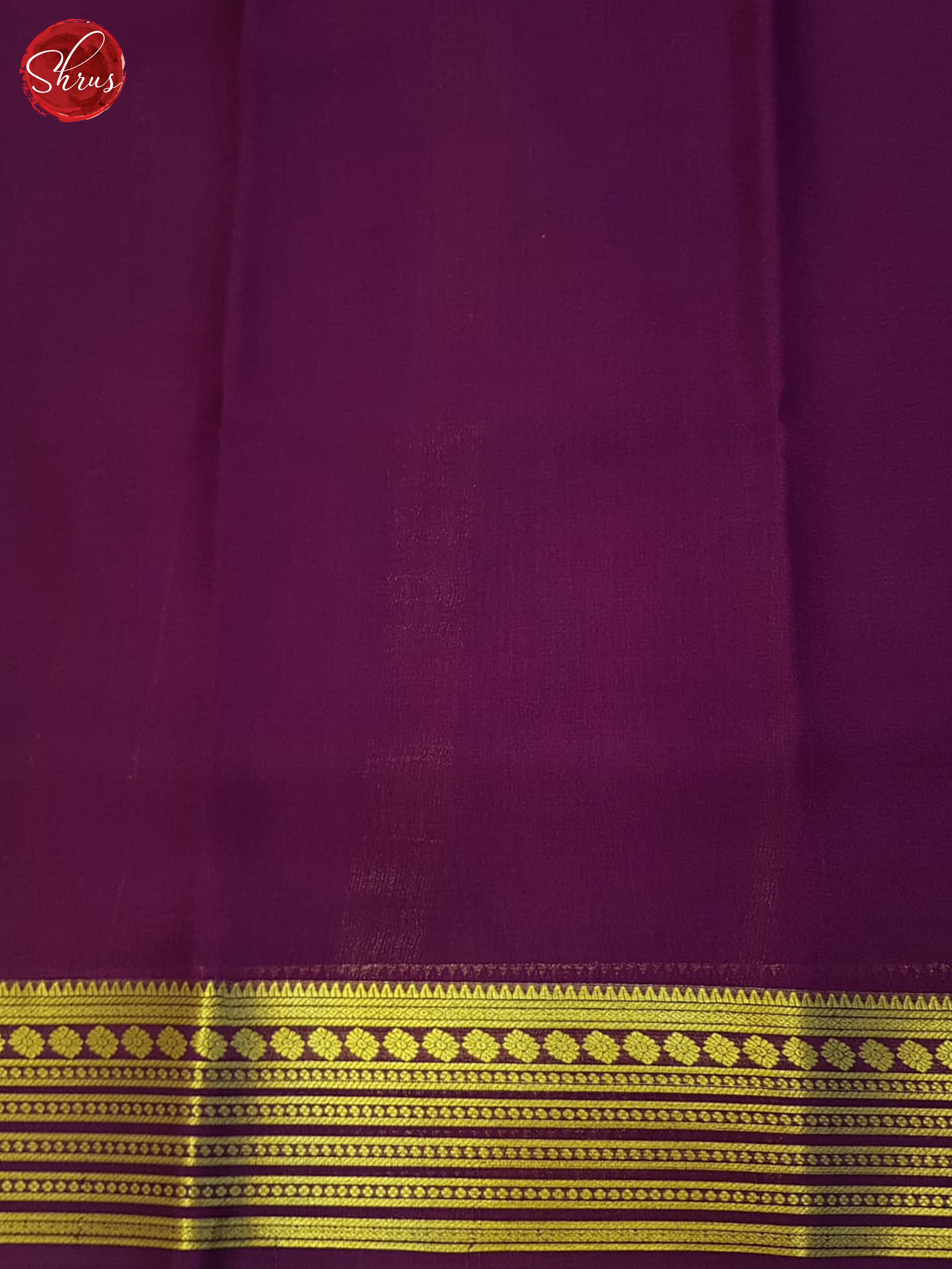 Green And Wine- Mysore Silk Saree - Shop on ShrusEternity.com