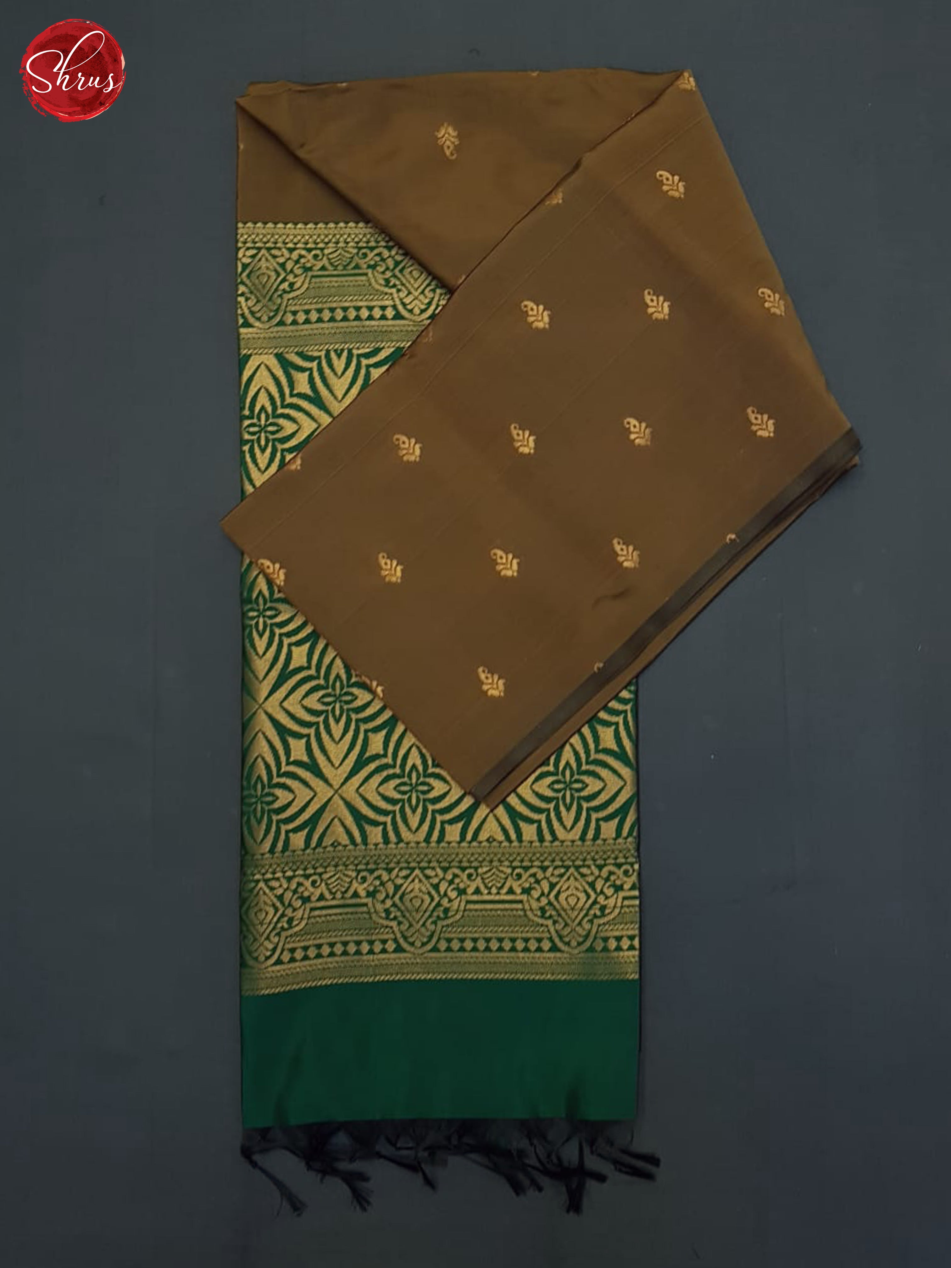 Brown And Green- Semi Soft Silk Saree - Shop on ShrusEternity.com