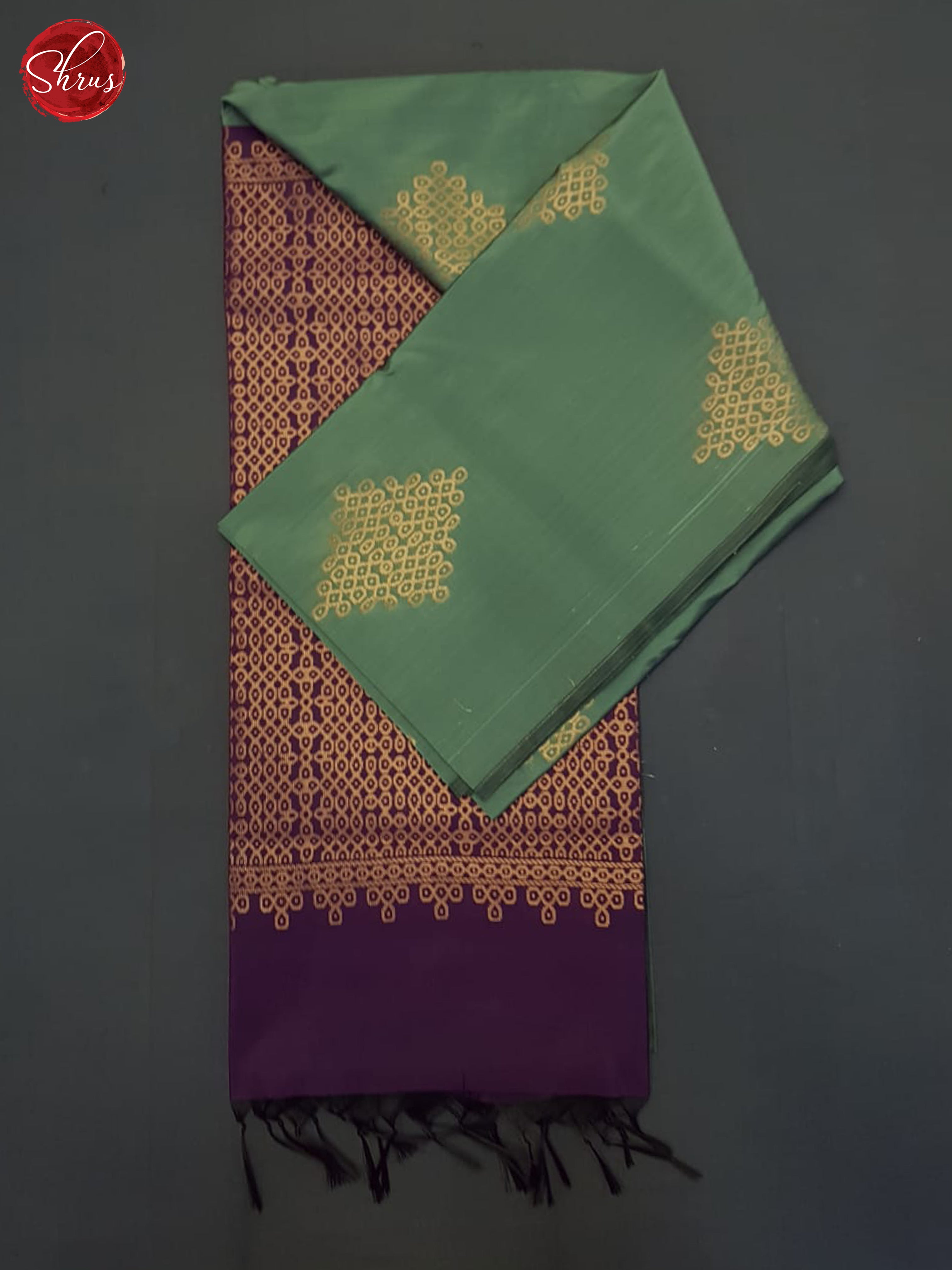 Green And Purple- semi Soft Silk Saree - Shop on ShrusEternity.com