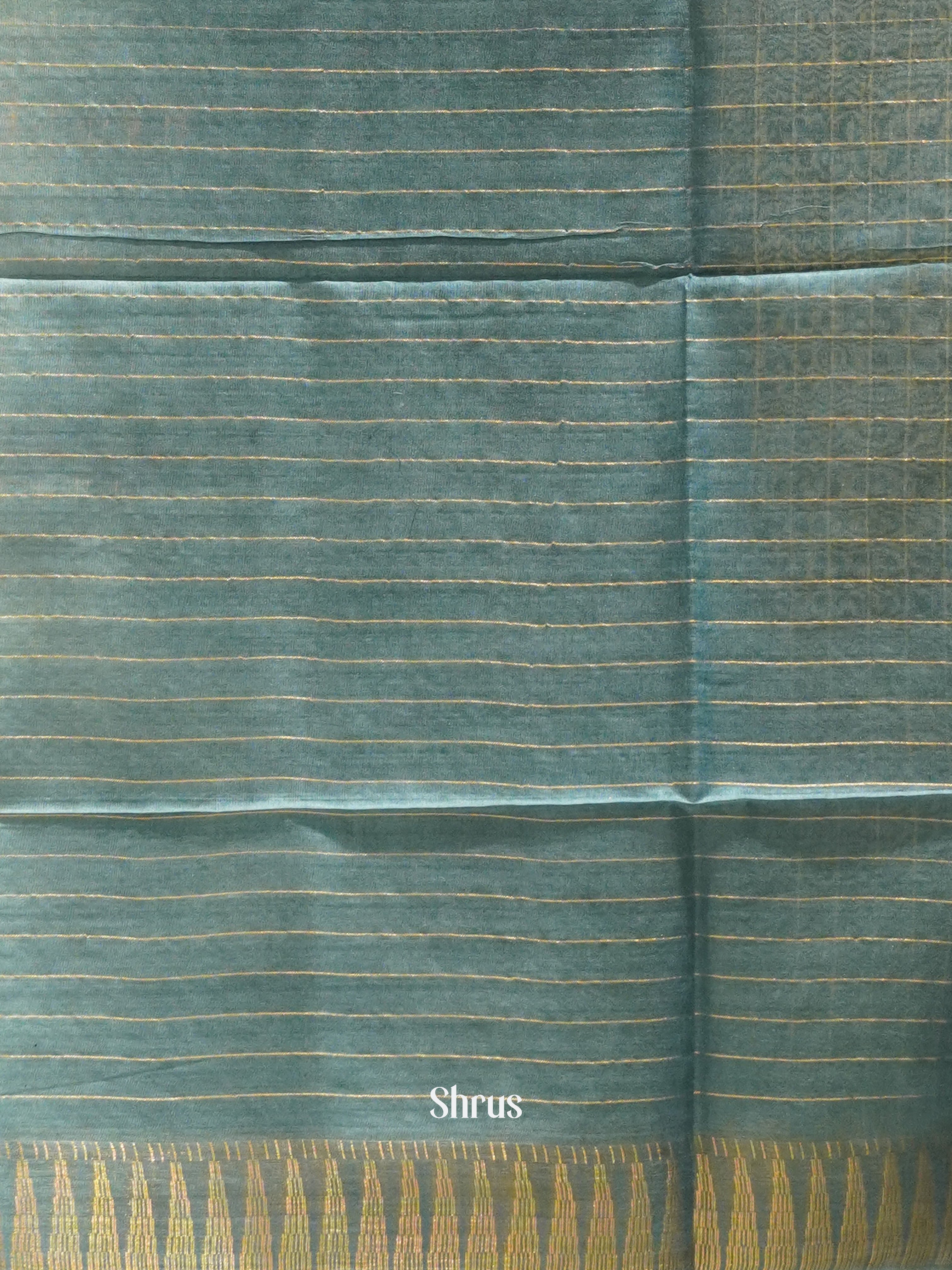 Blue & Grey - Shibori Saree