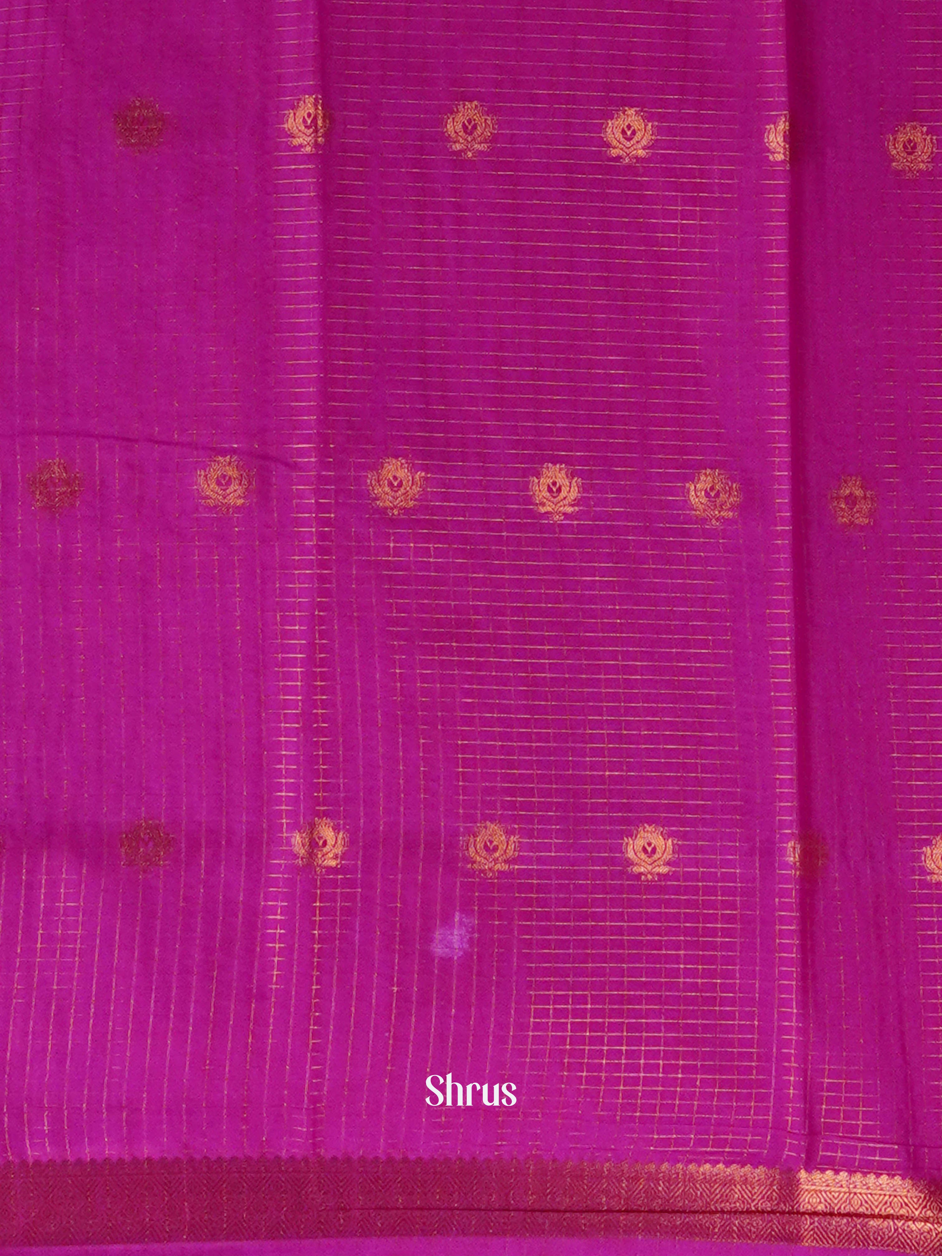 Blue & Pink - Semi Mysoresilk