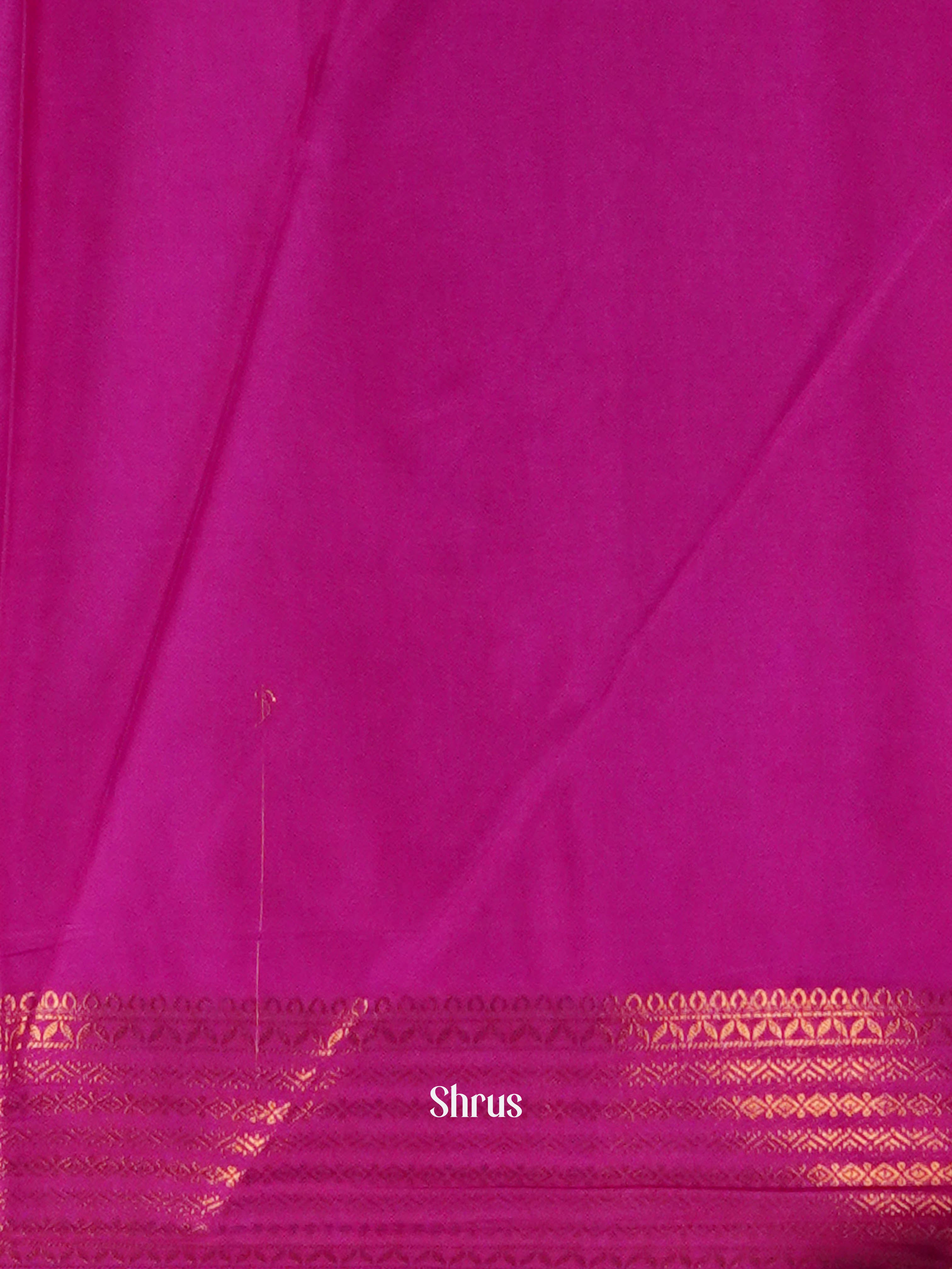 Blue & Pink - Semi Mysoresilk