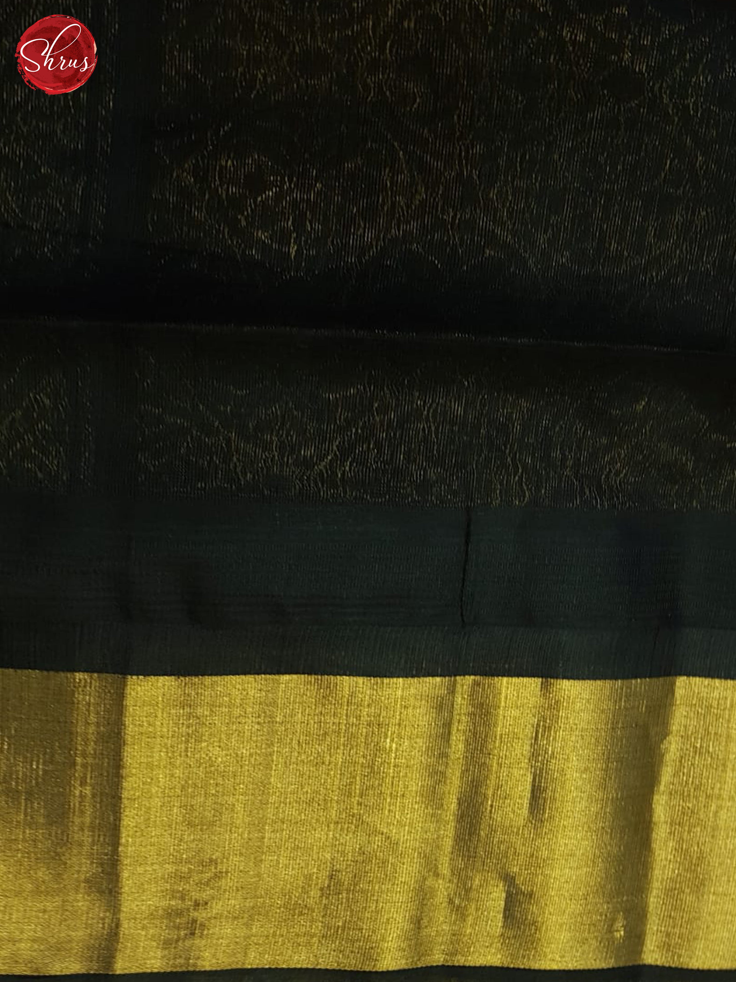 Yellow And Black- Silk Cotton Saree - Shop on ShrusEternity.com