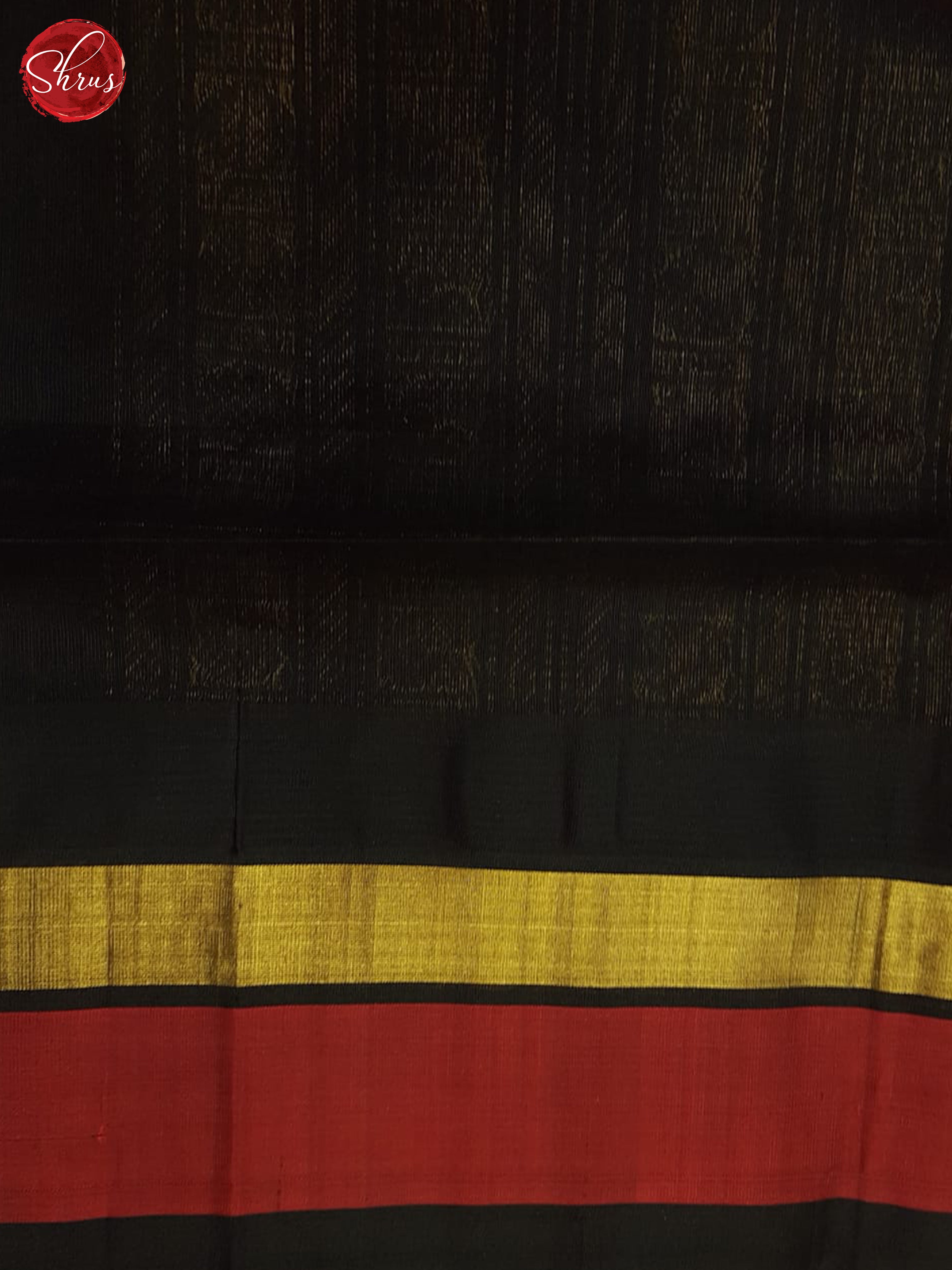 Yellow And Black- Silk Cotton Saree - Shop on ShrusEternity.com