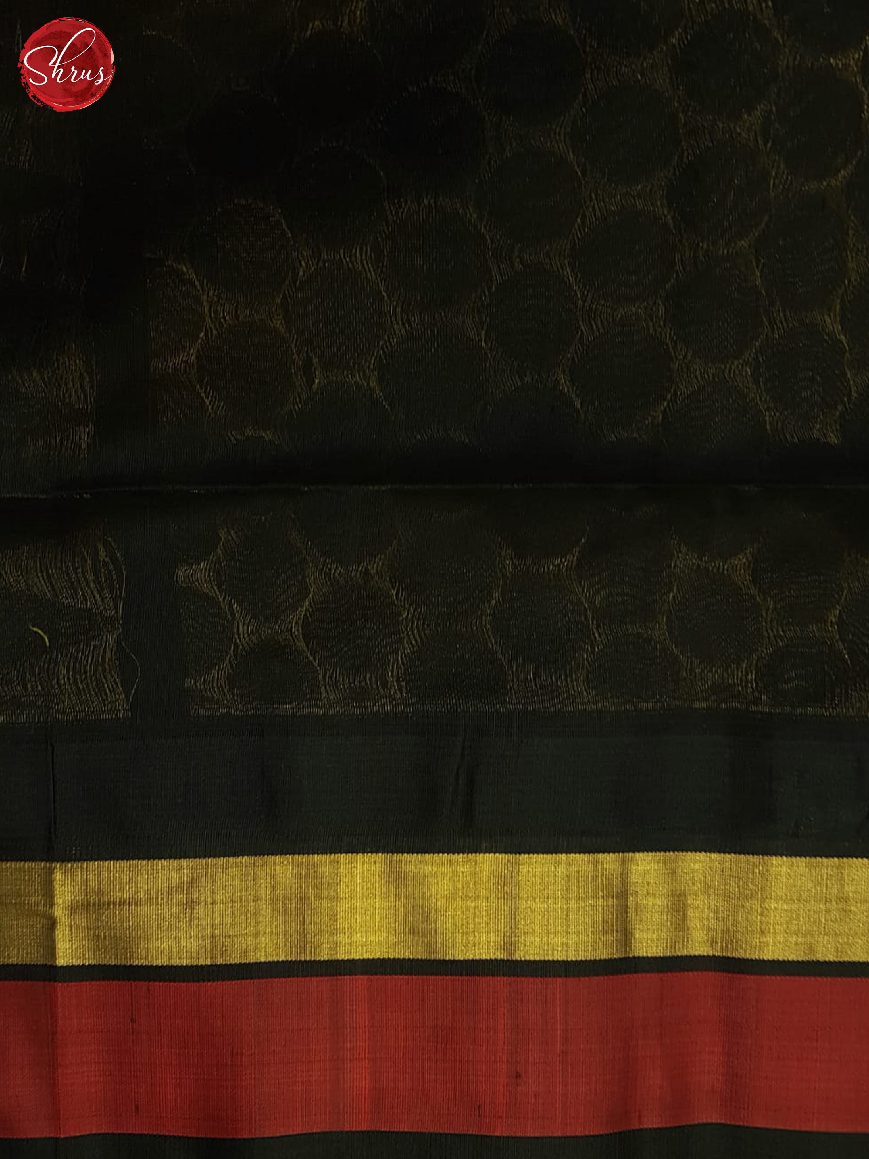 Yellow And Black- Silk Cotton Saree - Shop on ShrusEternity.com