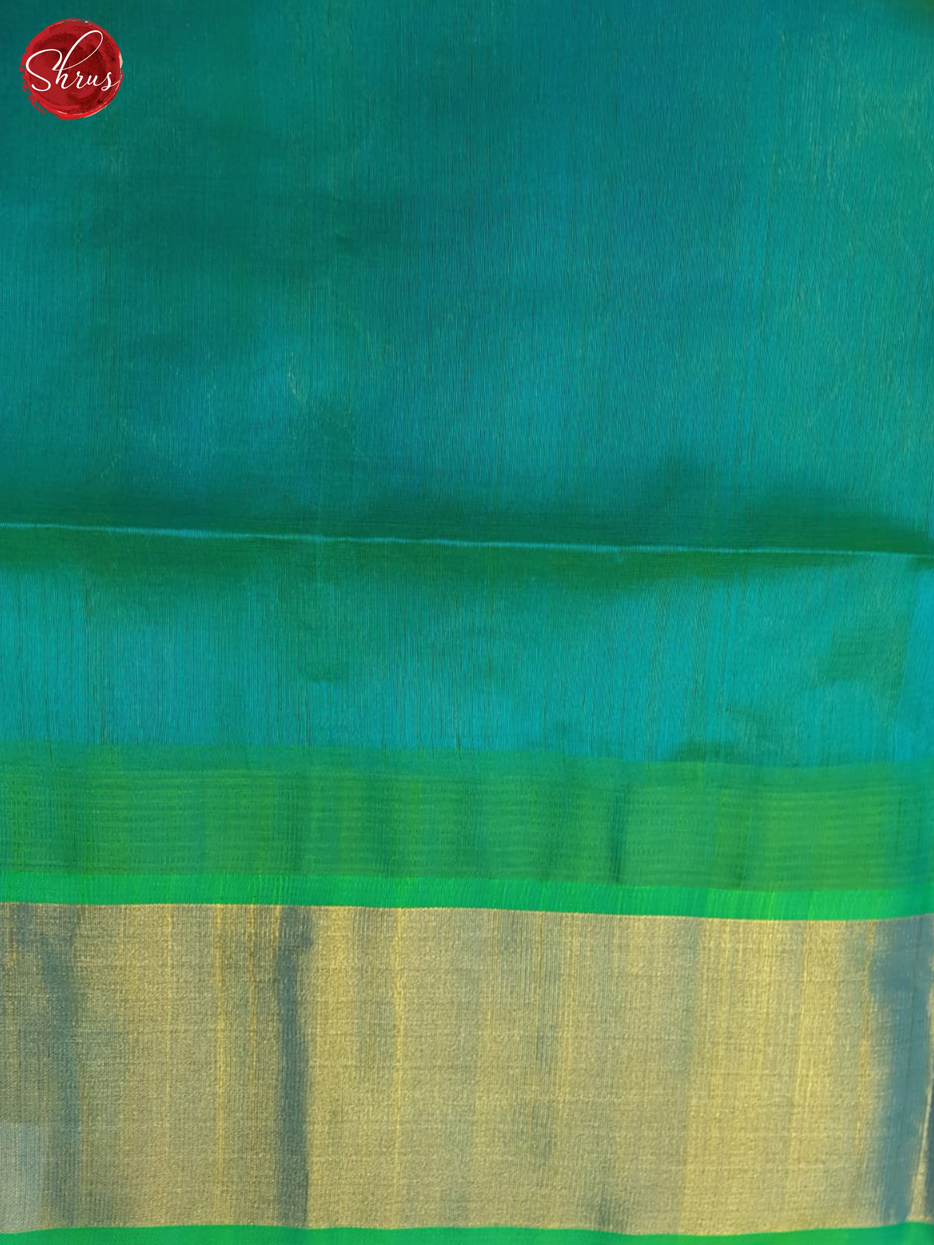 Pink And Blue- Silk Cotton Saree - Shop on ShrusEternity.com