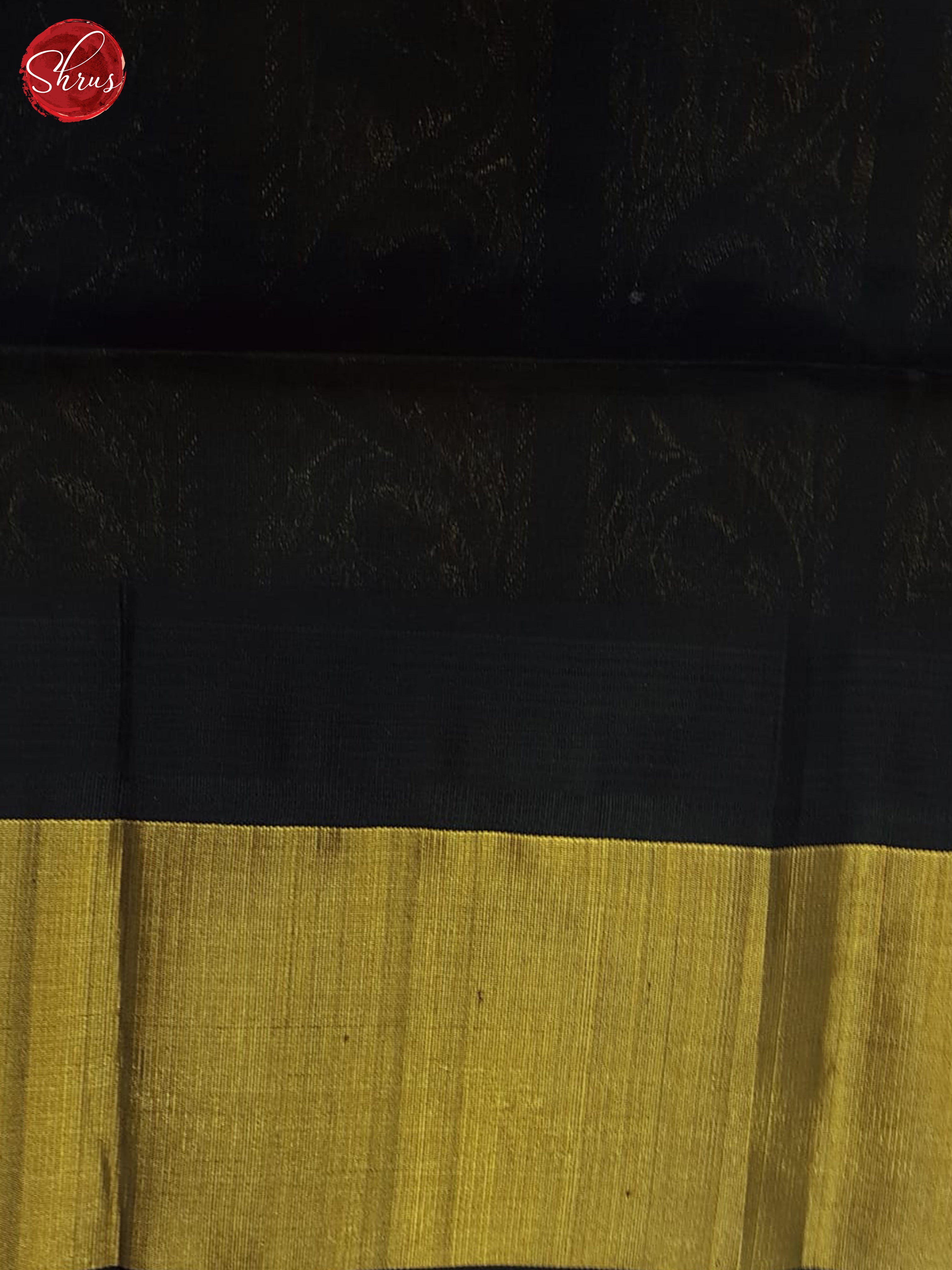 Beige And Black- Silk Cotton Saree - Shop on ShrusEternity.com