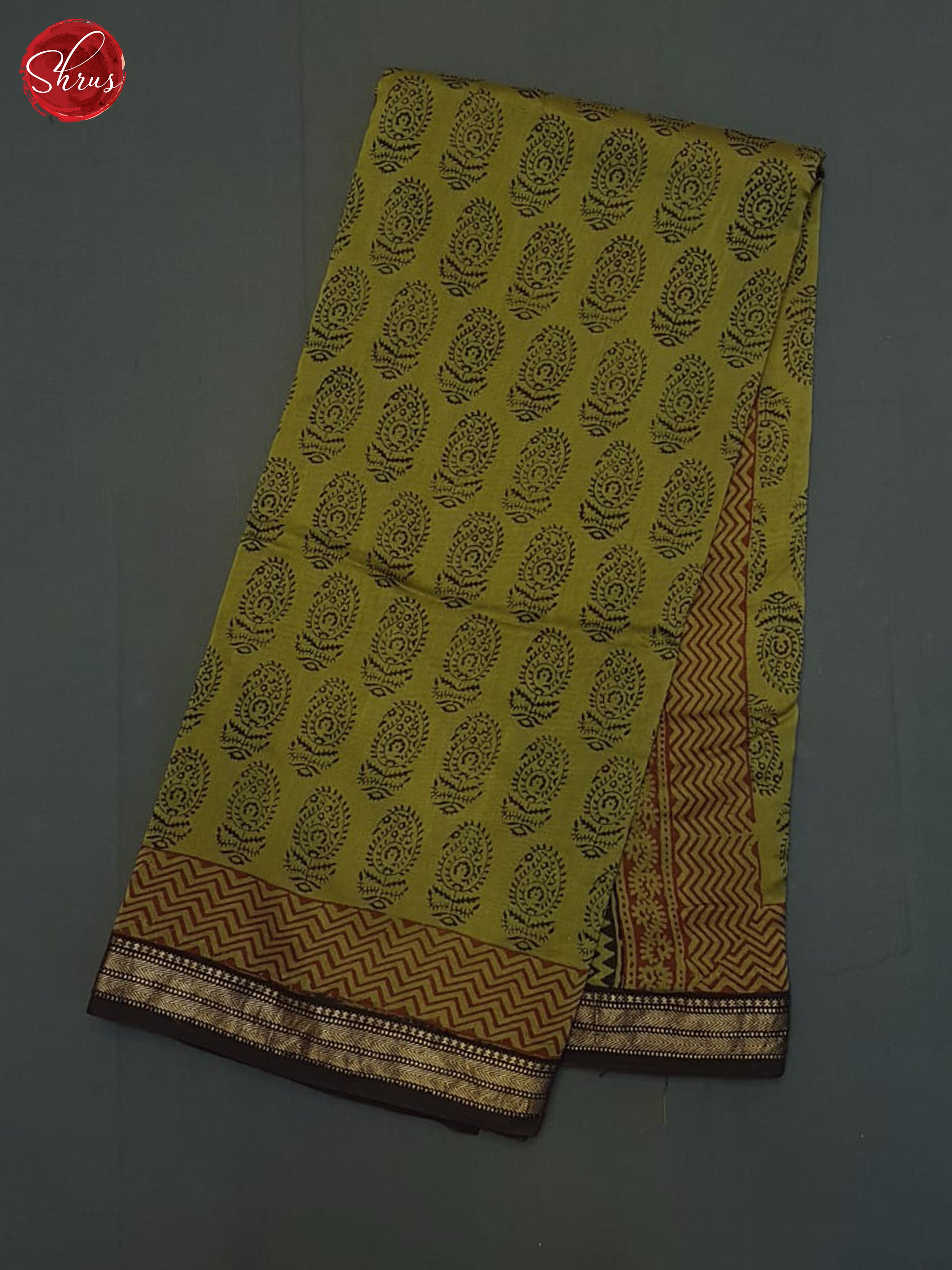 Green And Black- Maheshwari Silk cotton saree - Shop on ShrusEternity.com