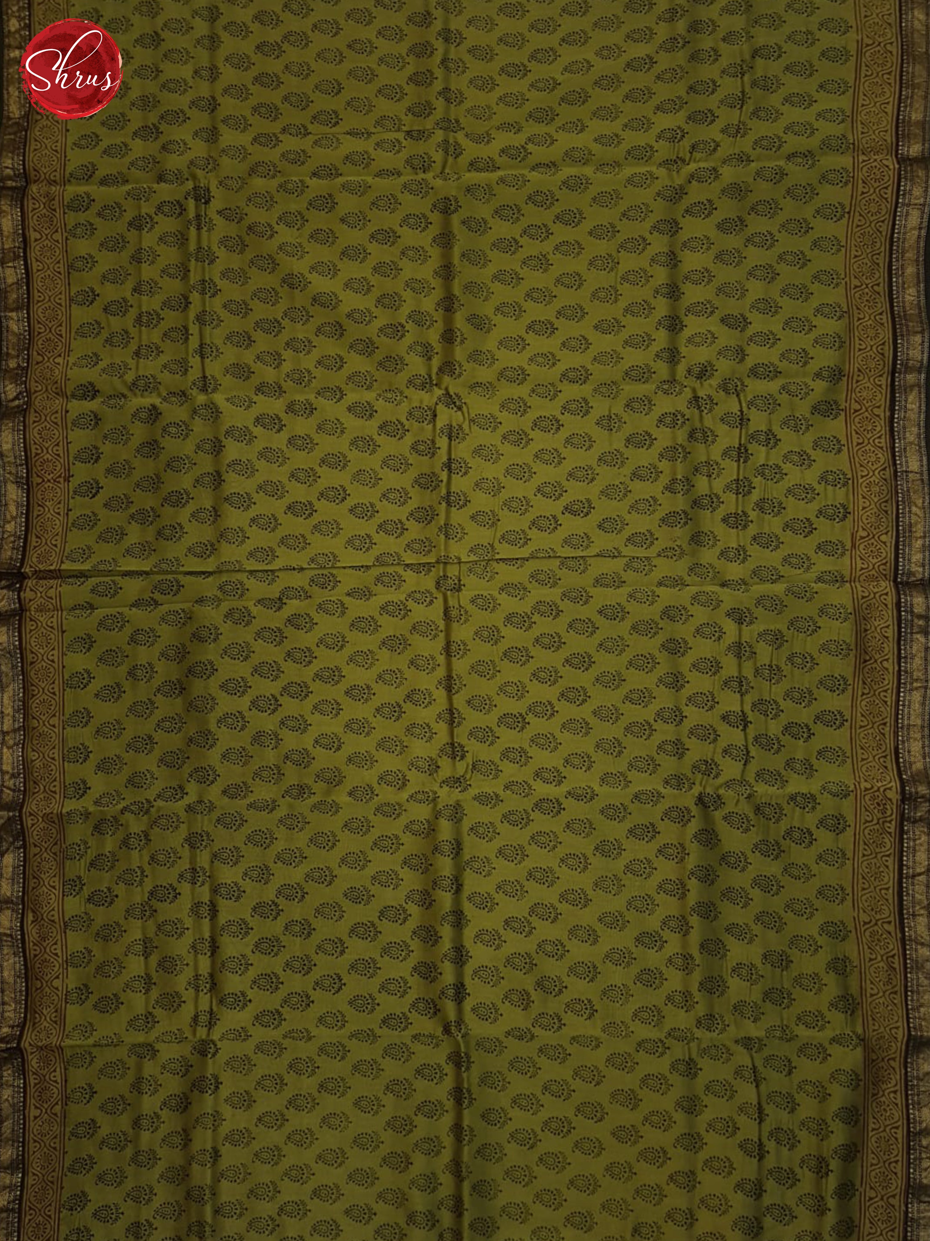 Green And Black- Maheshwari silk Cotton Saree - Shop on ShrusEternity.com