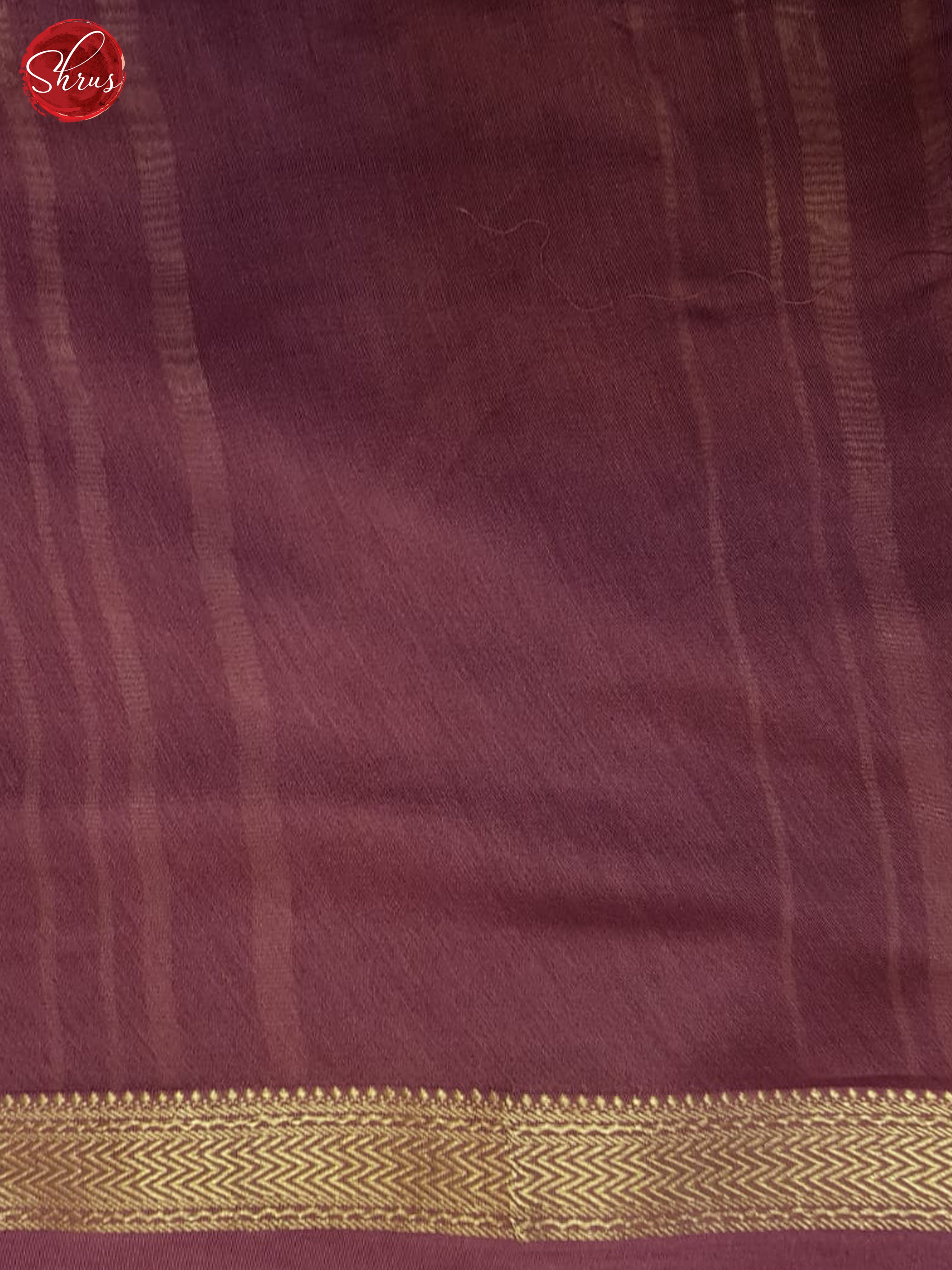 Wine(Single Tone)- Maheshwari silk Cotton Saree - Shop on ShrusEternity.com