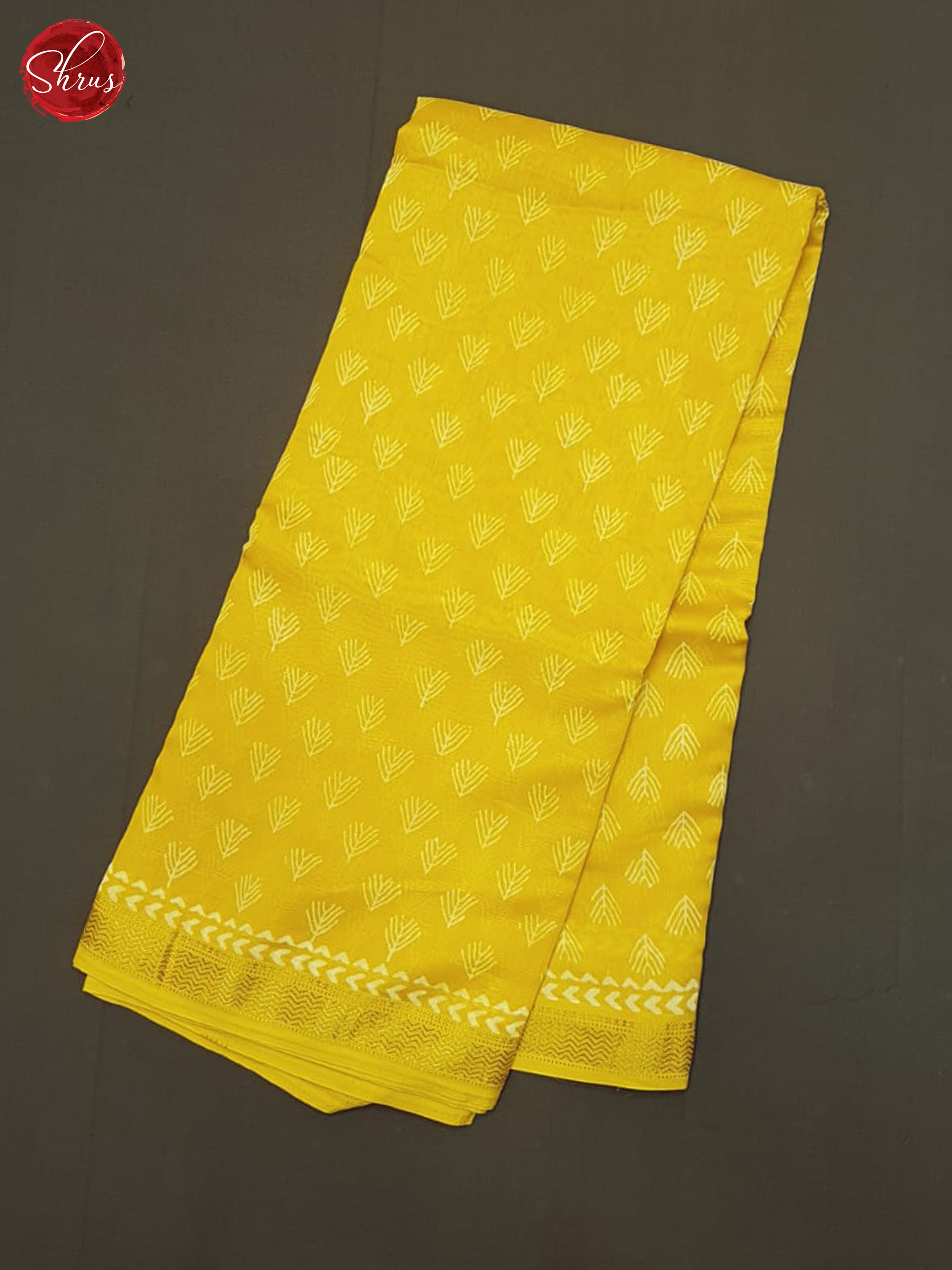 Yellow(Single Tone)- Maheshwari Silk Cotton Saree - Shop on ShrusEternity.com