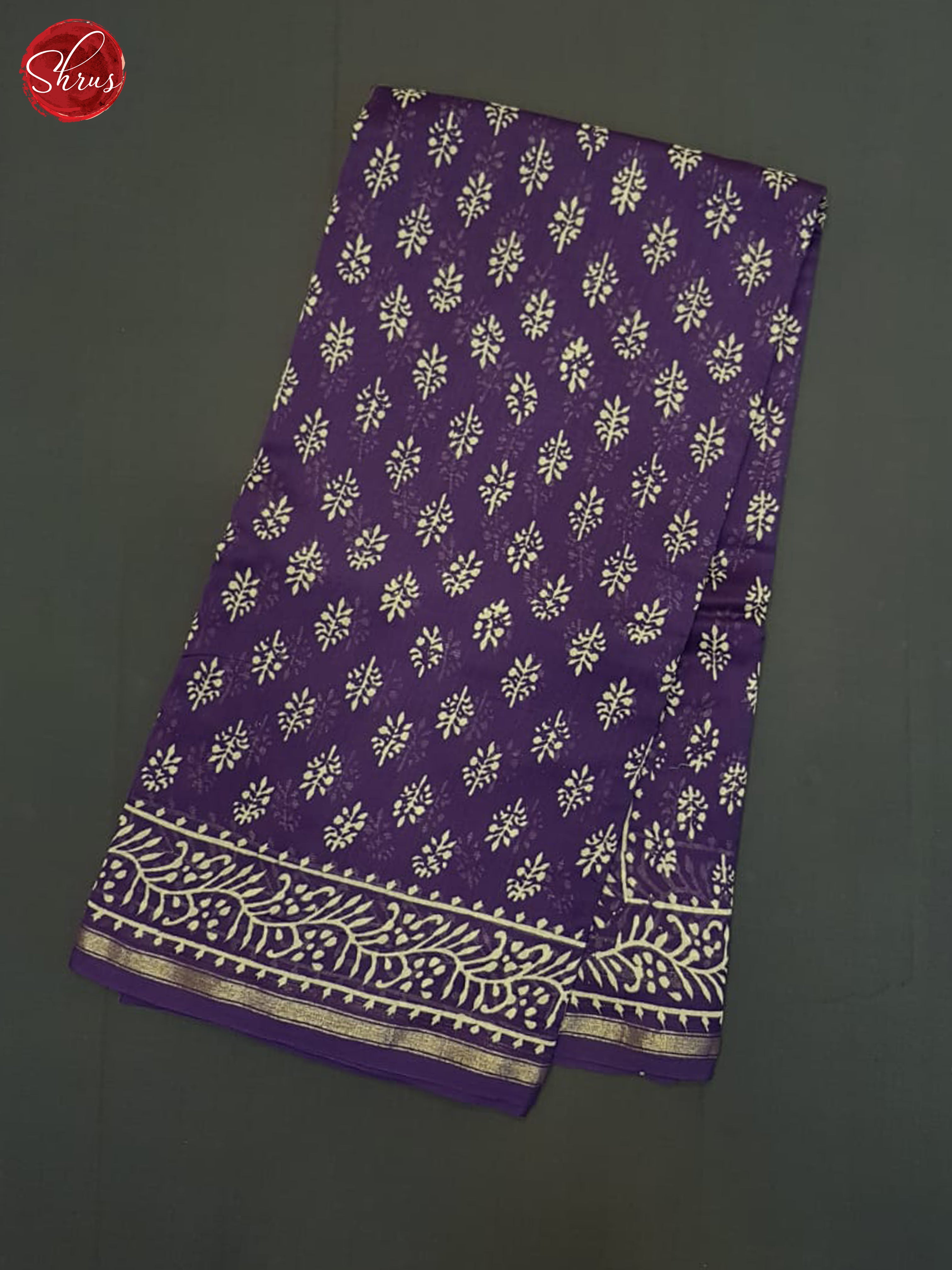 Vadamalli(Single Tone)- Maheshwari Silk Cotton Saree - Shop on ShrusEternity.com