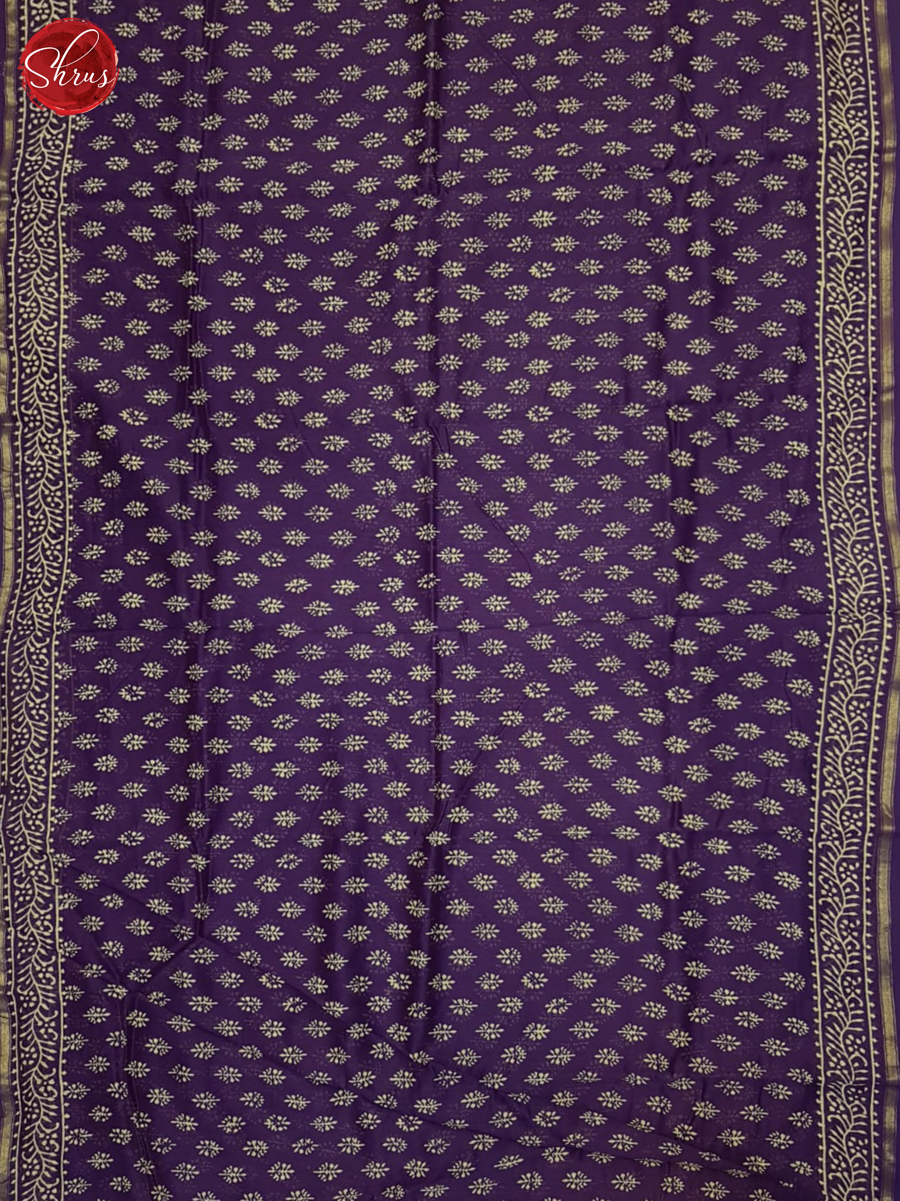 Vadamalli(Single Tone)- Maheshwari Silk Cotton Saree - Shop on ShrusEternity.com