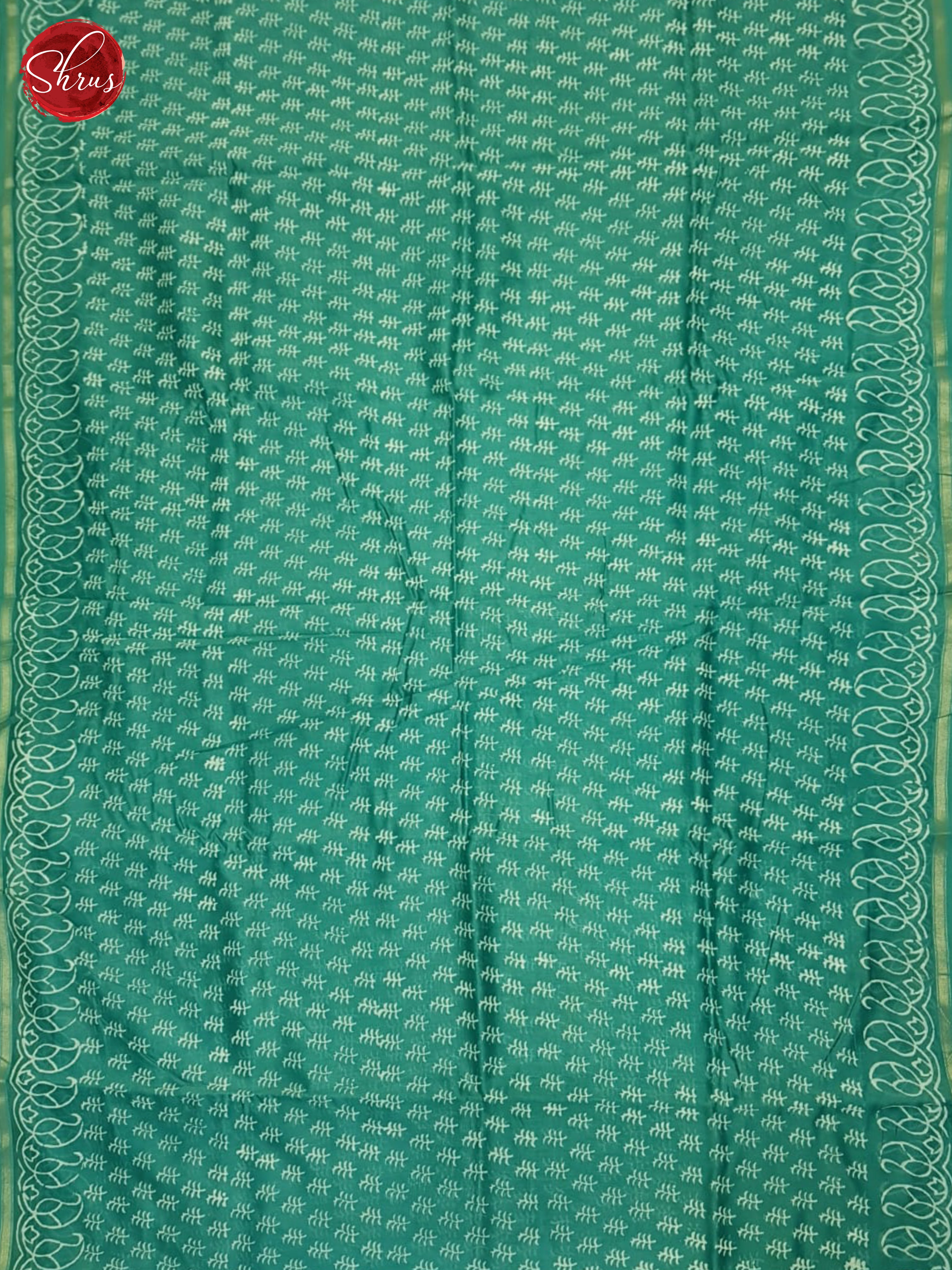 Green(Single Tone) - Maheshwari Silk Cotton Saree - Shop on ShrusEternity.com