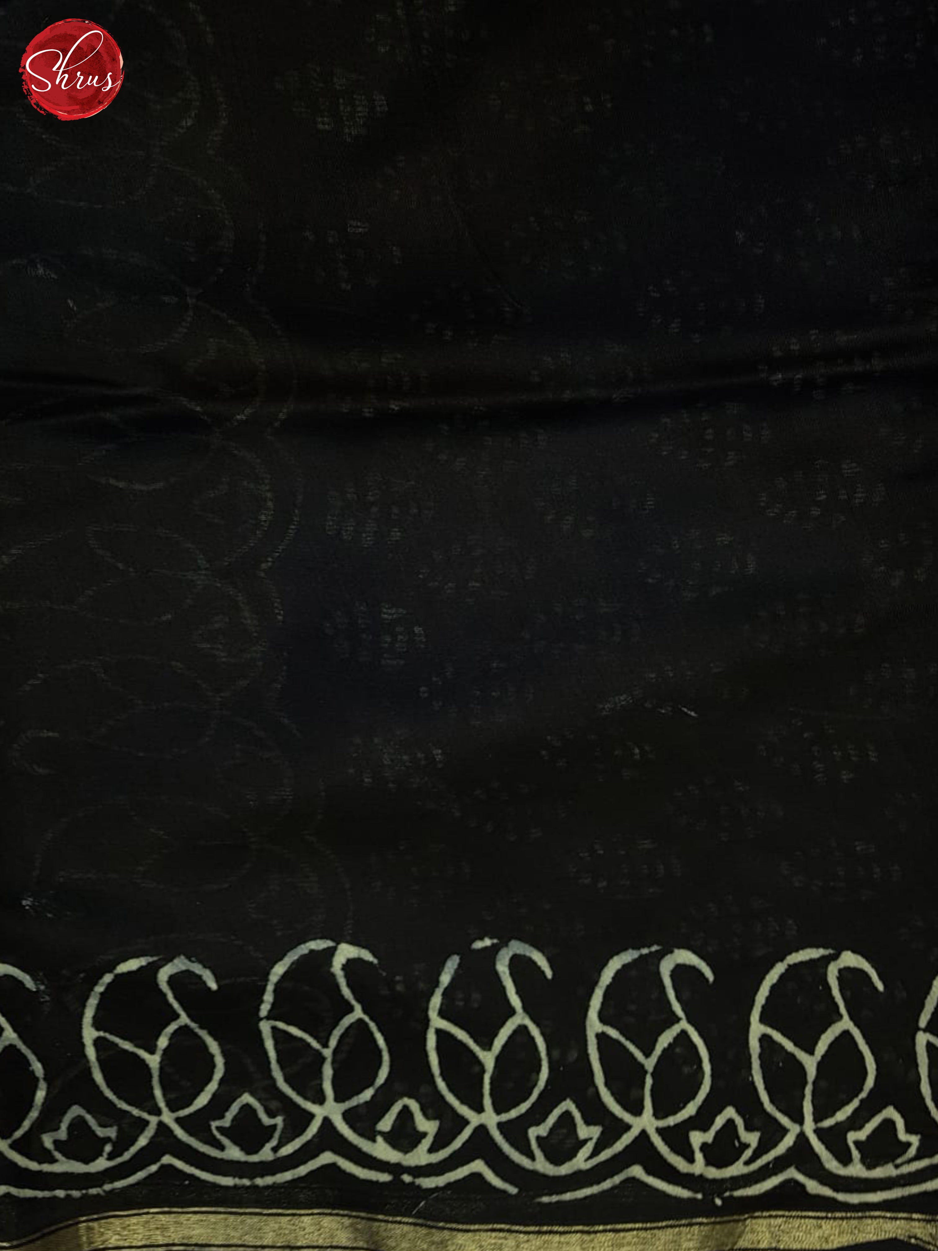 Black(Single Tone)- Maheshwari Silk Cotton Saree - Shop on ShrusEternity.com