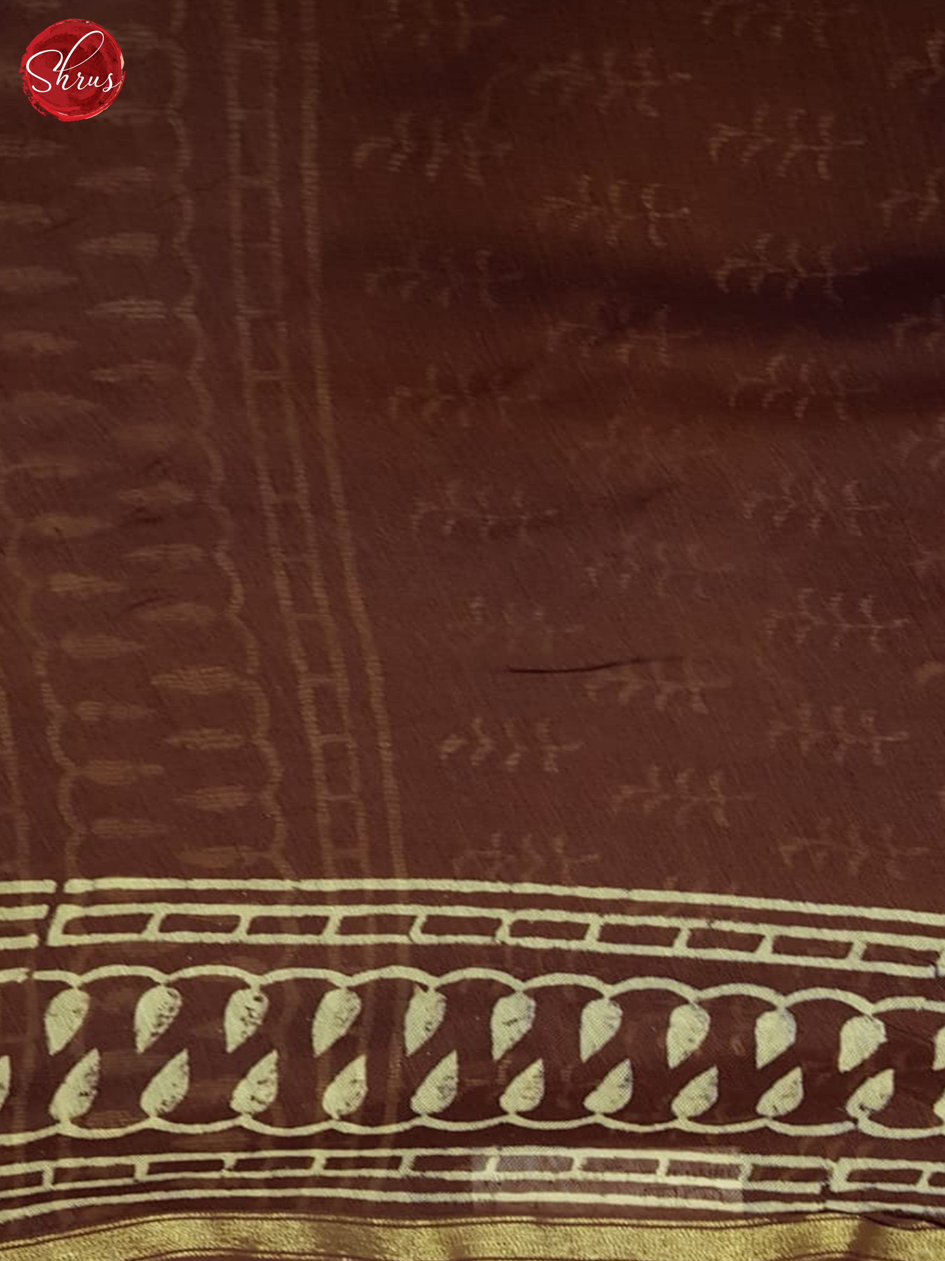 Brown(single tone)-Maheshwari Silk cotton saree - Shop on ShrusEternity.com