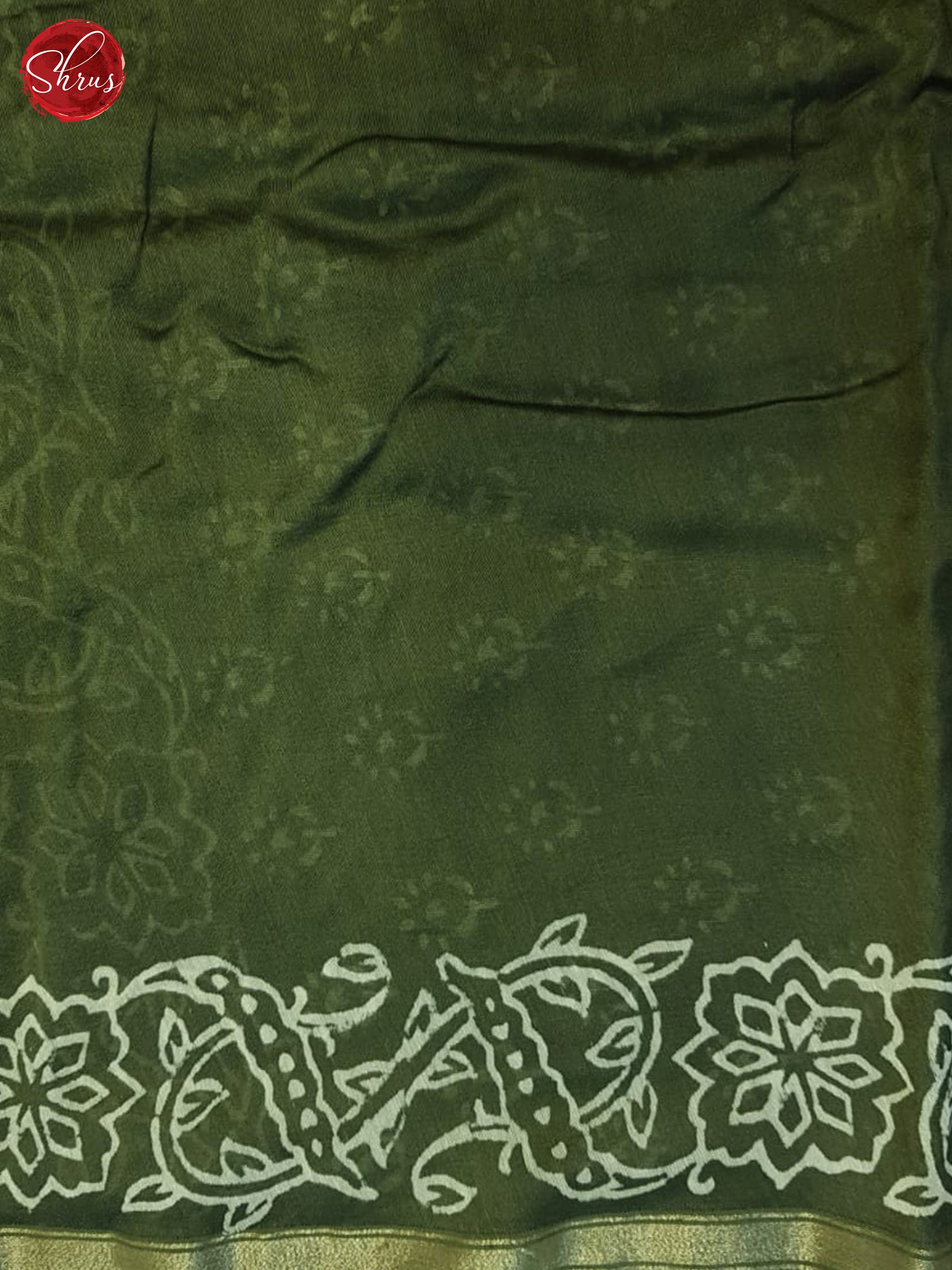 Green(Single Tone)- Maheshwari Silk Cotton Saree - Shop on ShrusEternity.com