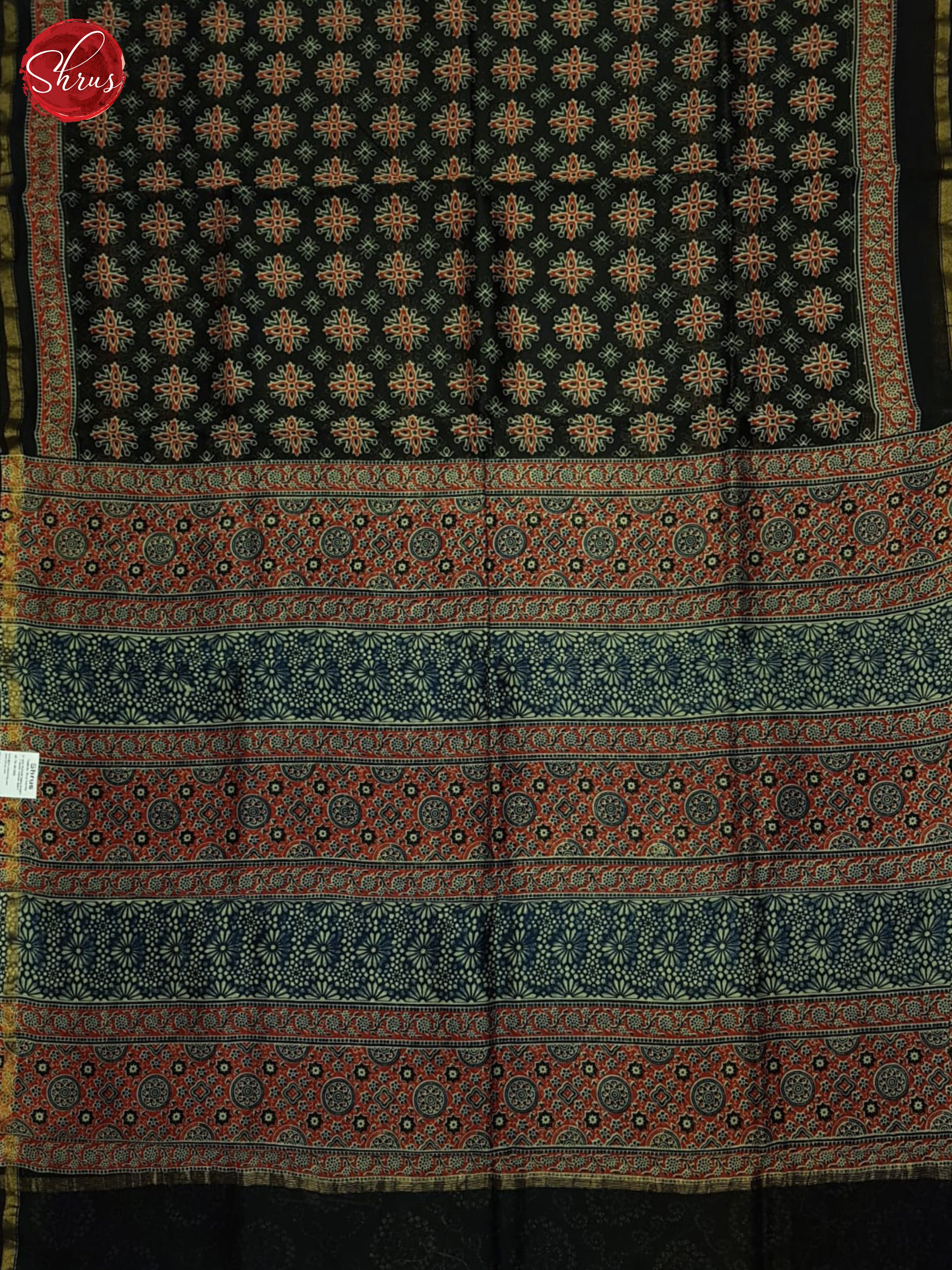 Black And Red - maheshwari Silk Cotton Saree