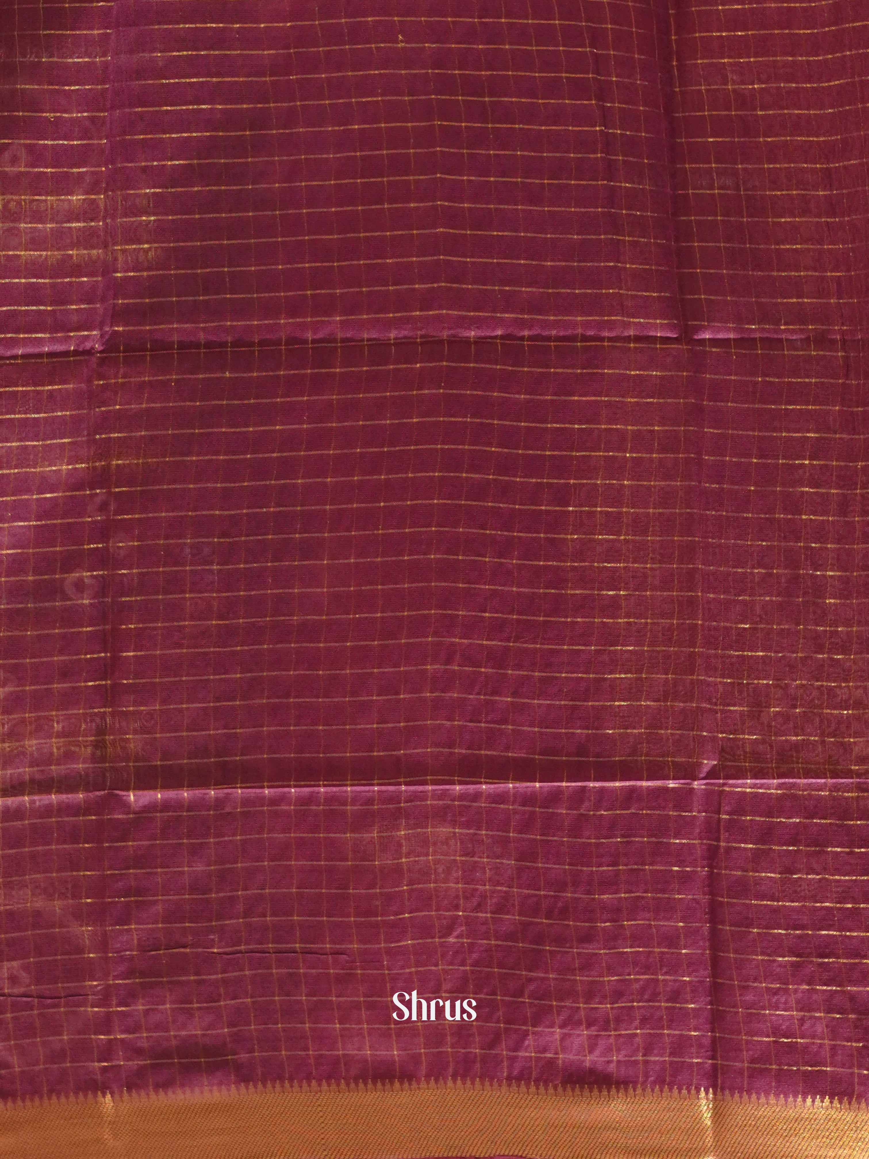 Brown & Wine  - Shibori  Saree - Shop on ShrusEternity.com