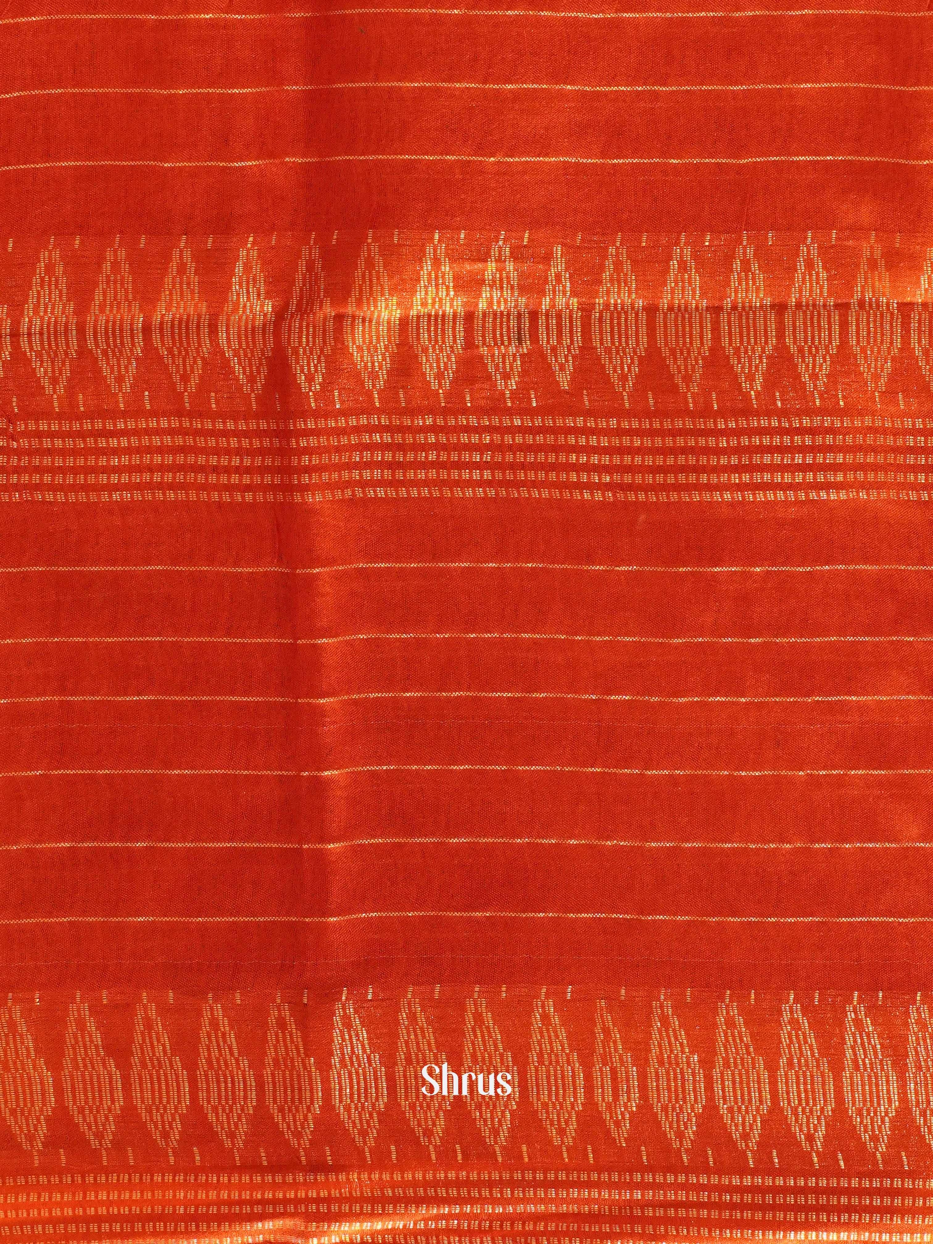 Brown & Red - Shibori Saree