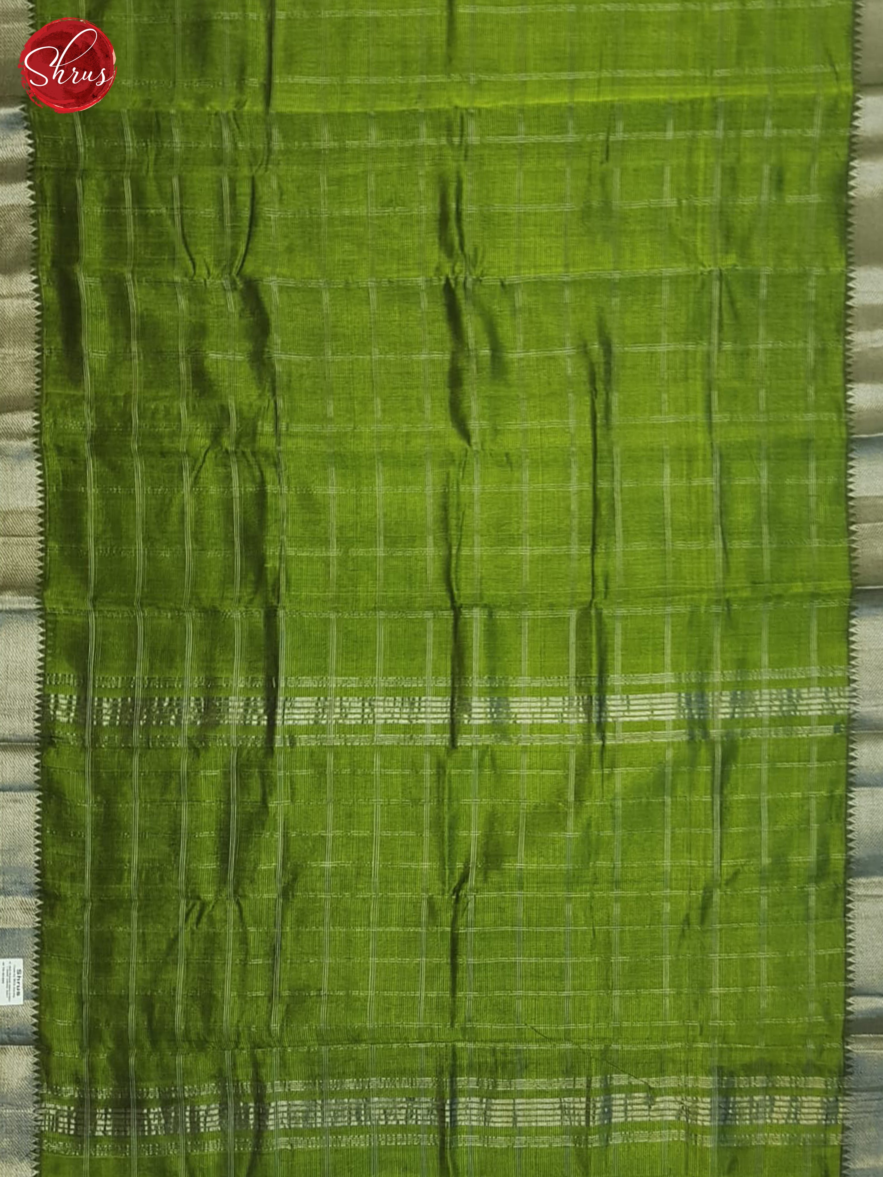 Green(Single Tone)- Mangalagiri Silk Cotton Saree - Shop on ShrusEternity.com