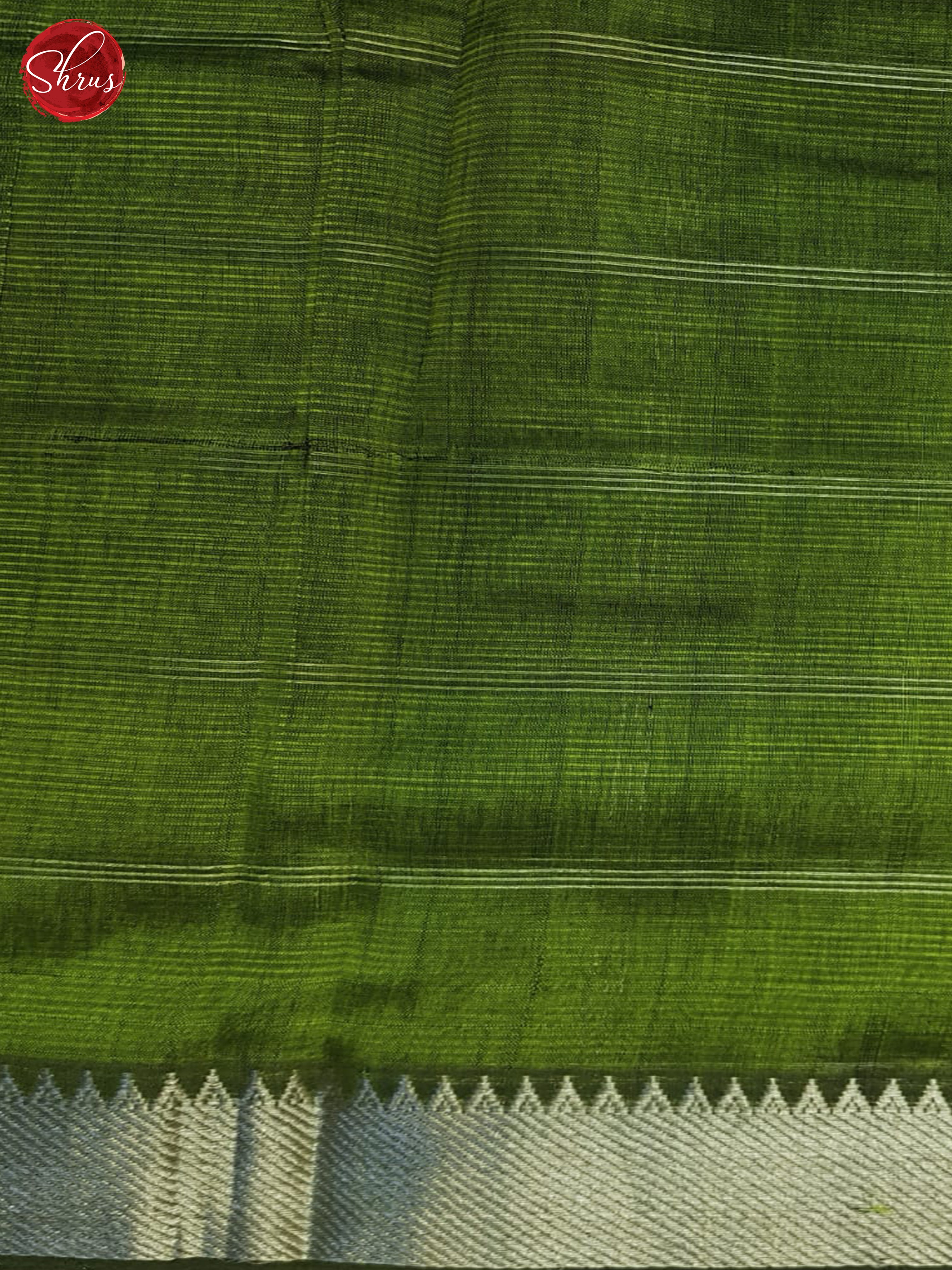 Green(Single Tone)- Mangalagiri Silk Cotton Saree - Shop on ShrusEternity.com