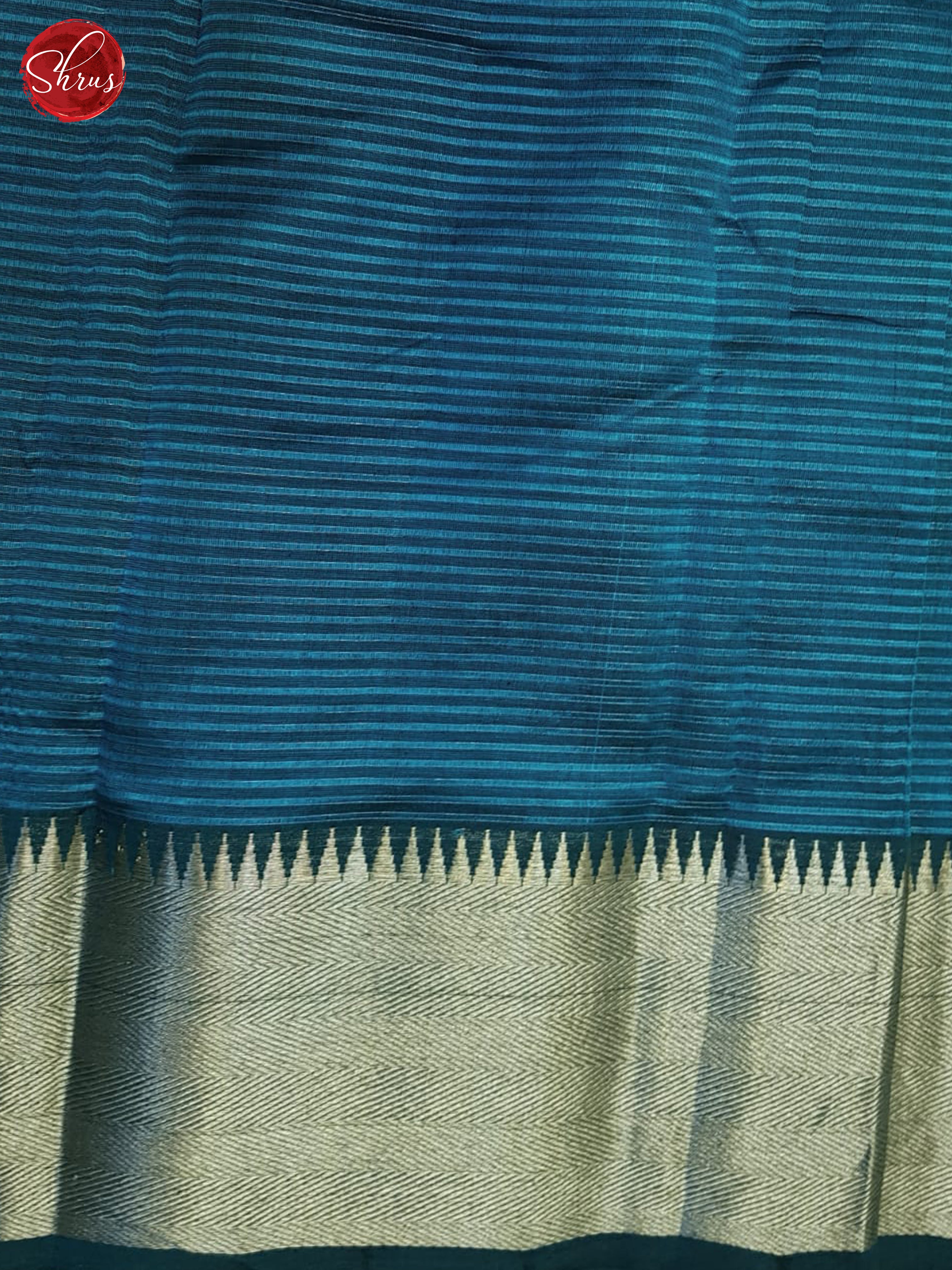 Blue(Single Tone)- Mangalagiri Silk Cotton Saree - Shop on ShrusEternity.com