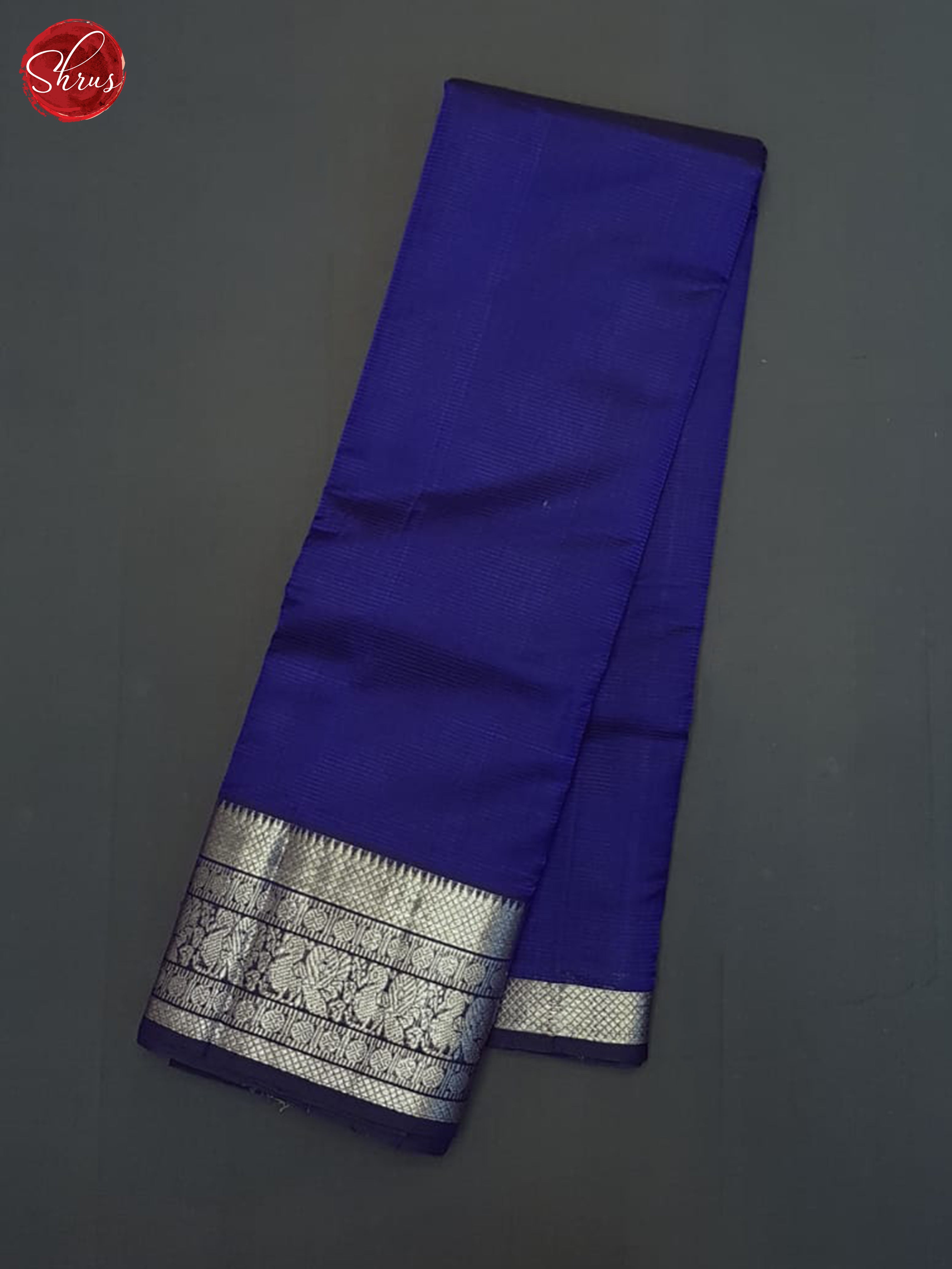 Blue(Single Tone)- Mangalagiri Silk Cotton Saree - Shop on ShrusEternity.com