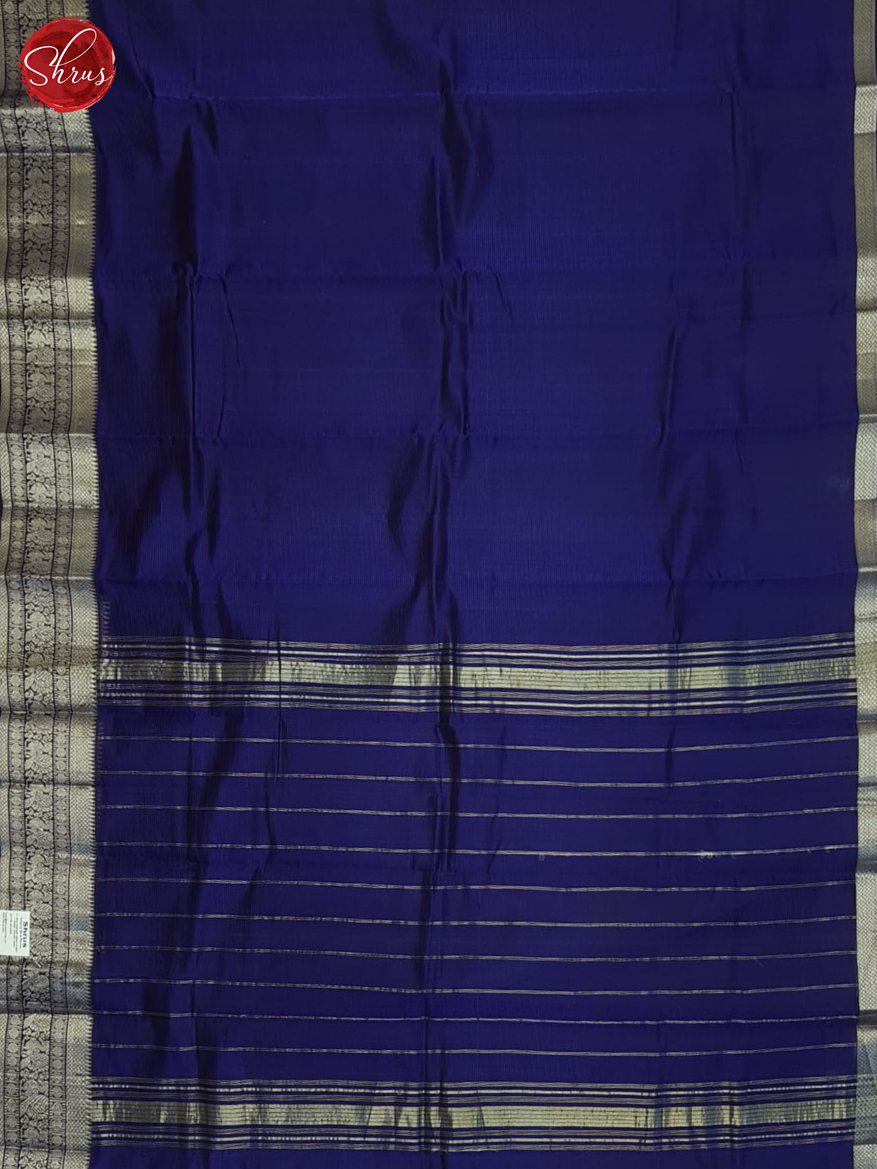 Blue(Single Tone)- Mangalagiri Silk Cotton Saree - Shop on ShrusEternity.com