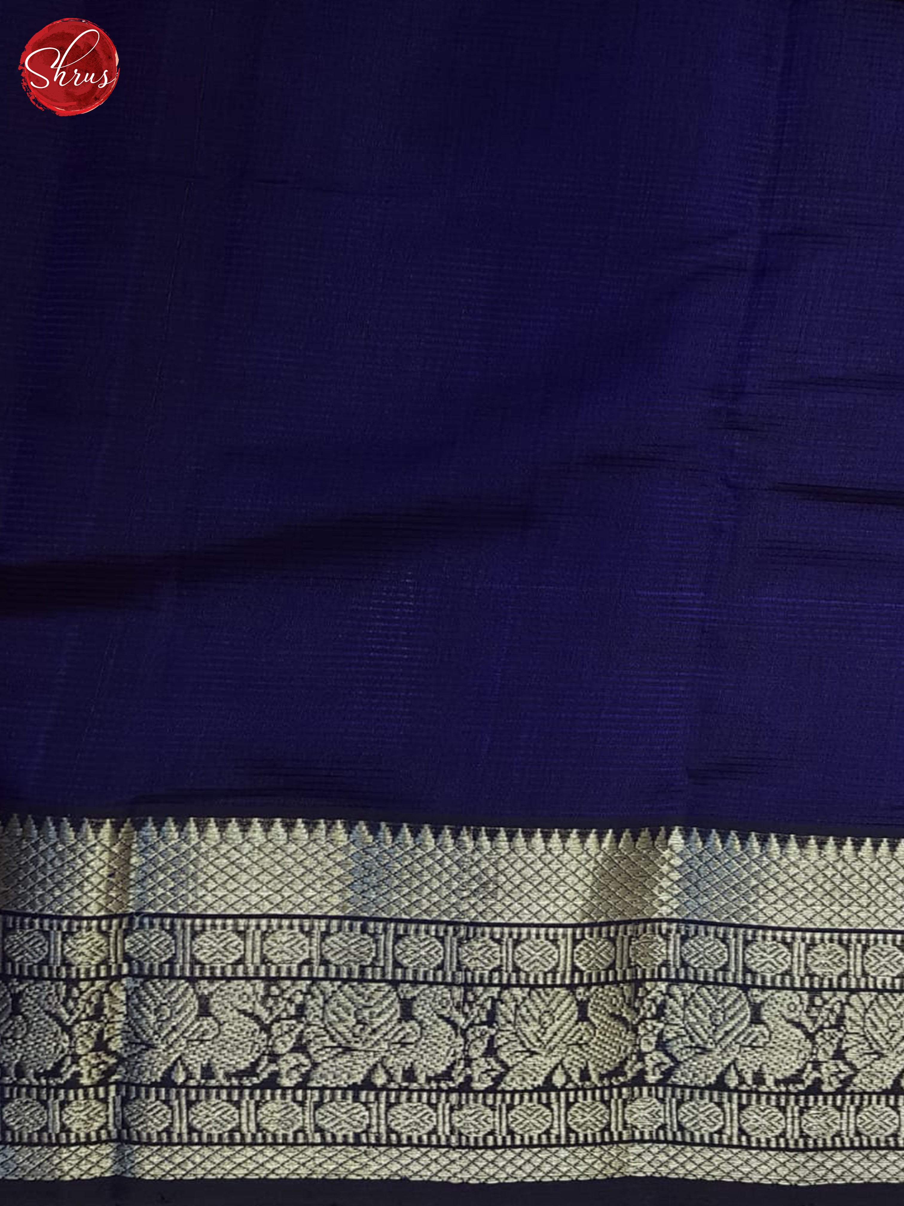 Blue(Single Tone)- Mangalagiri Silk Cotton Saree - Shop on ShrusEternity.com