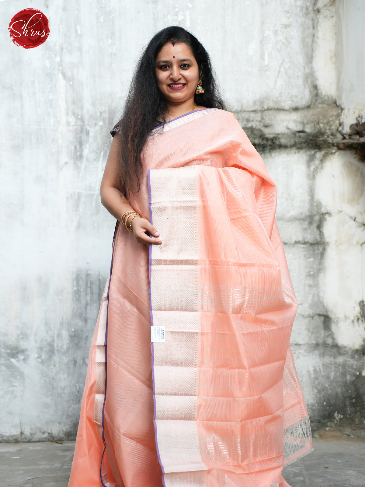 Mangalagiri Cotton Saree - Pink