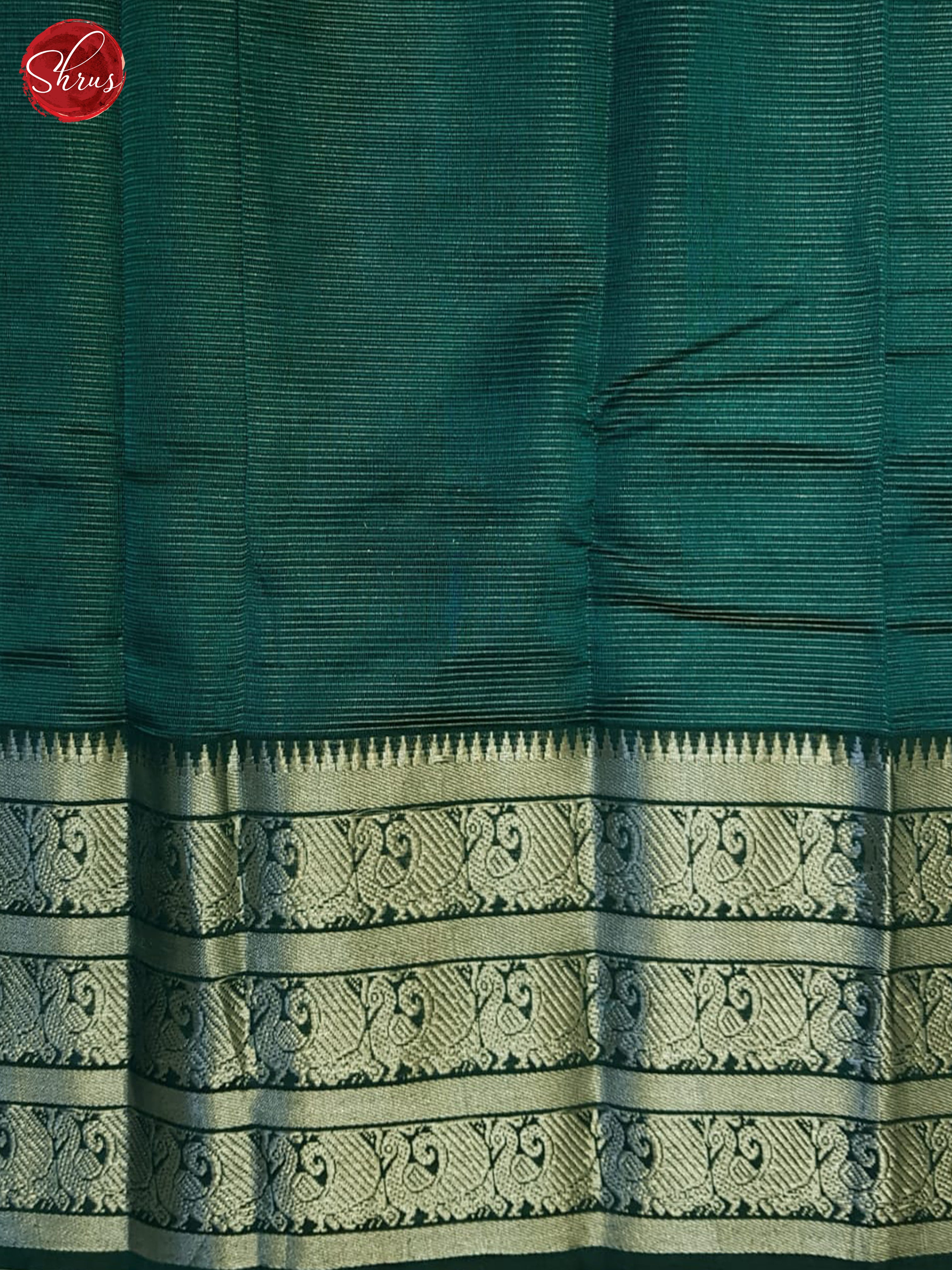 Green(Single Tone)- Mangalagiri Silk Cotton Saree - Shop on ShrusEternity.com