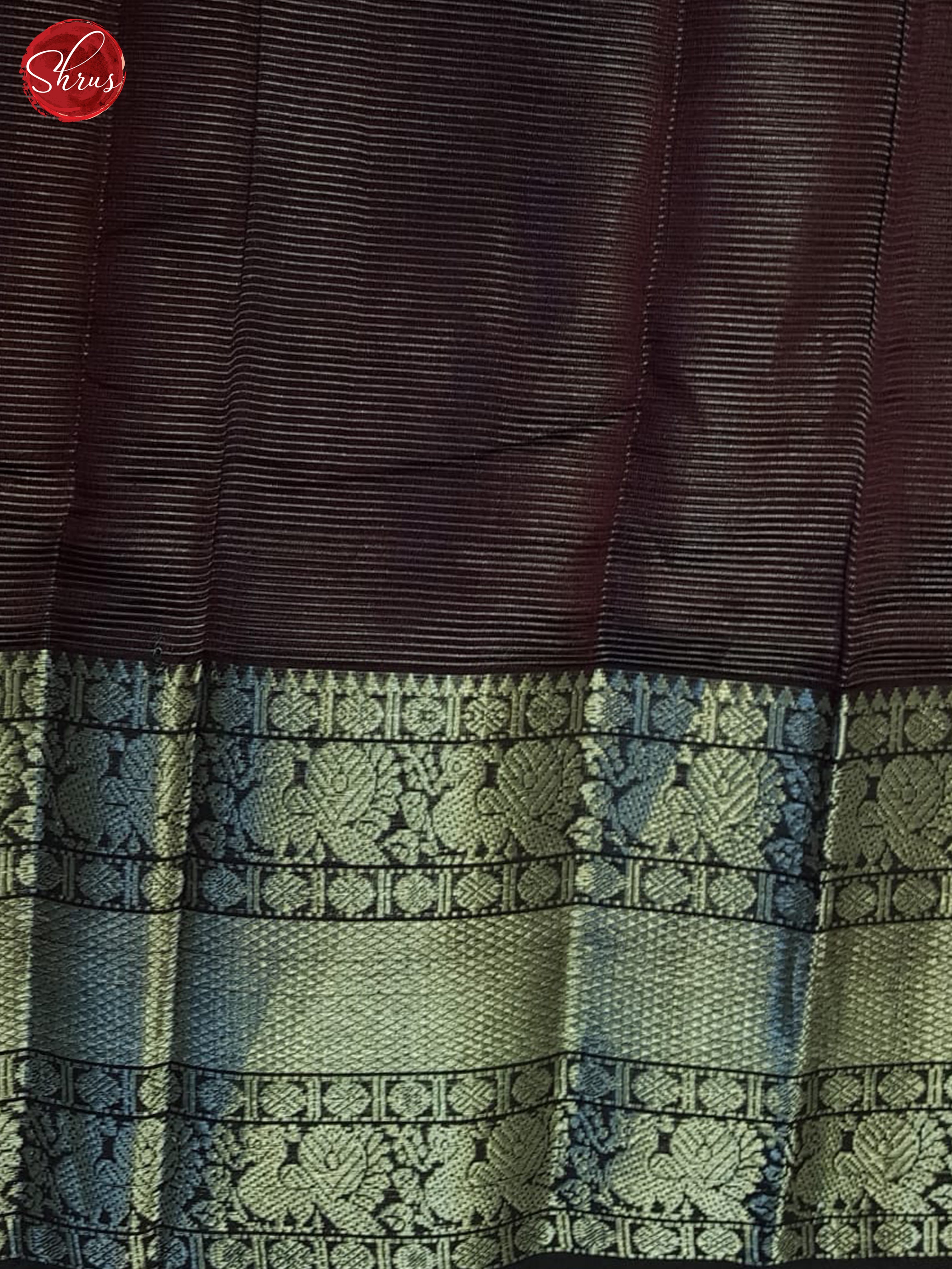 Deep Wine(Single Tone)- Mangalagiri Silk Cotton Saree - Shop on ShrusEternity.com