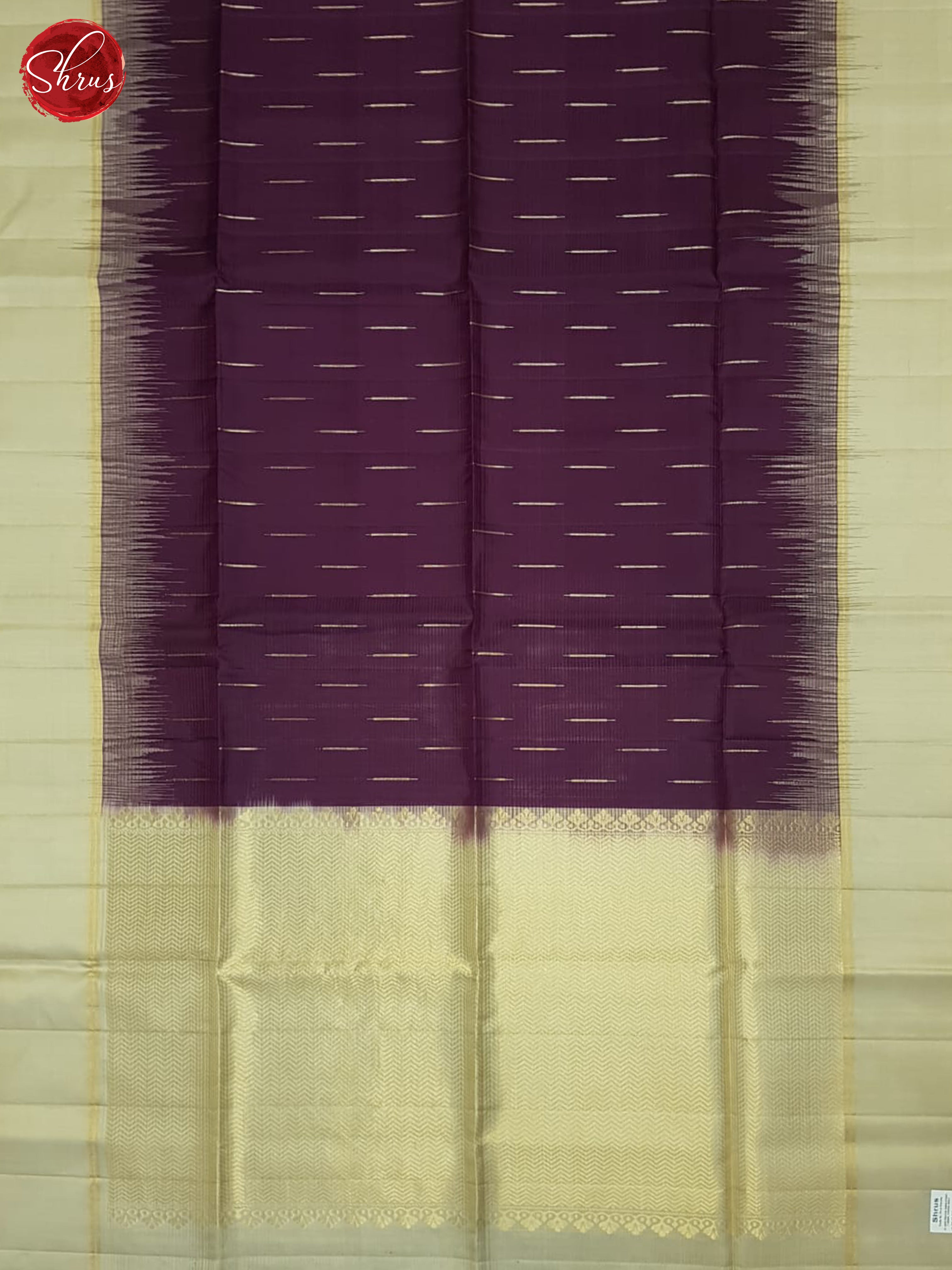 Wine And Grey- Soft Silk Saree - Shop on ShrusEternity.com