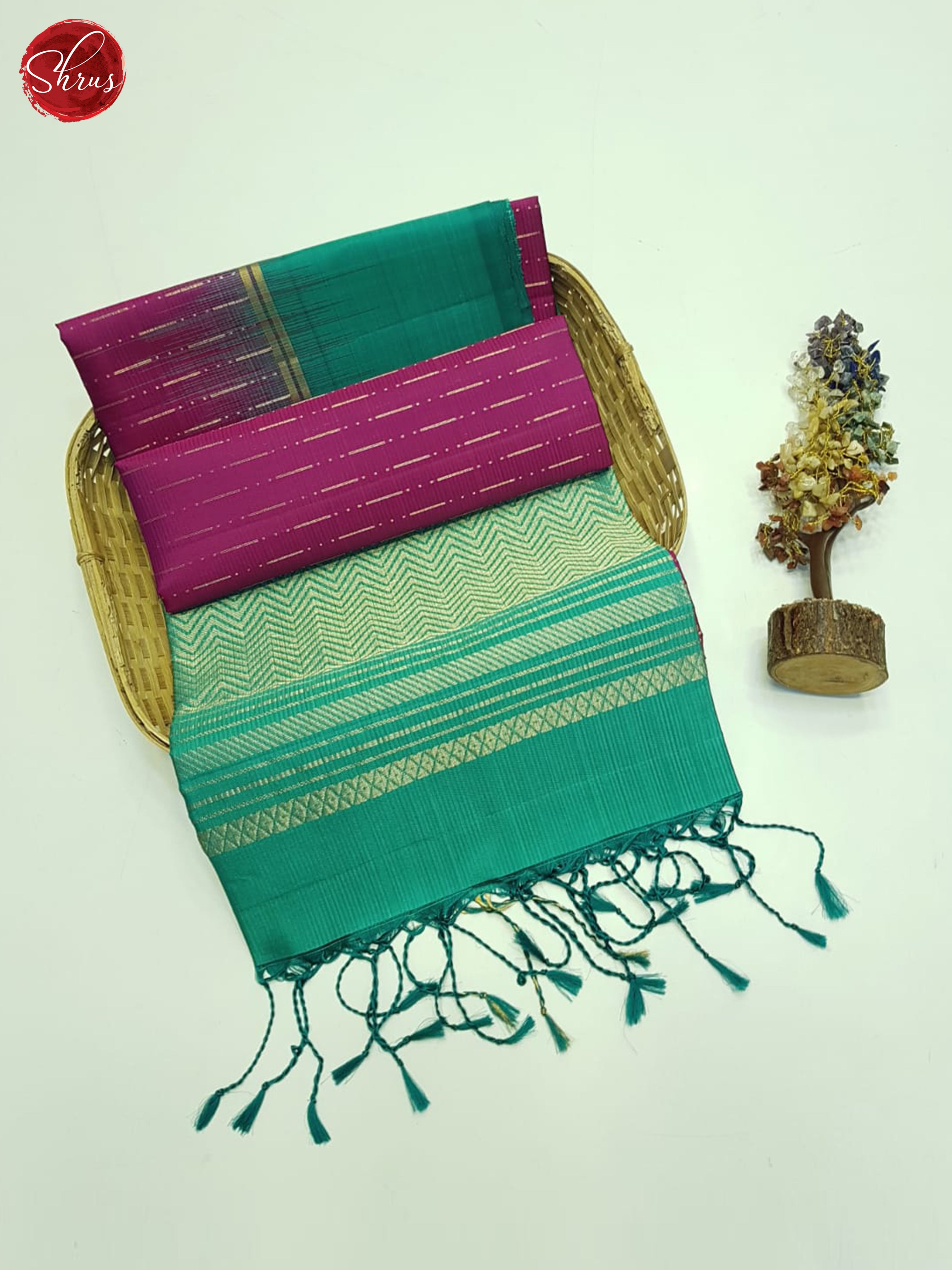 Vadamalli And Green- Soft Silk Saree - Shop on ShrusEternity.com
