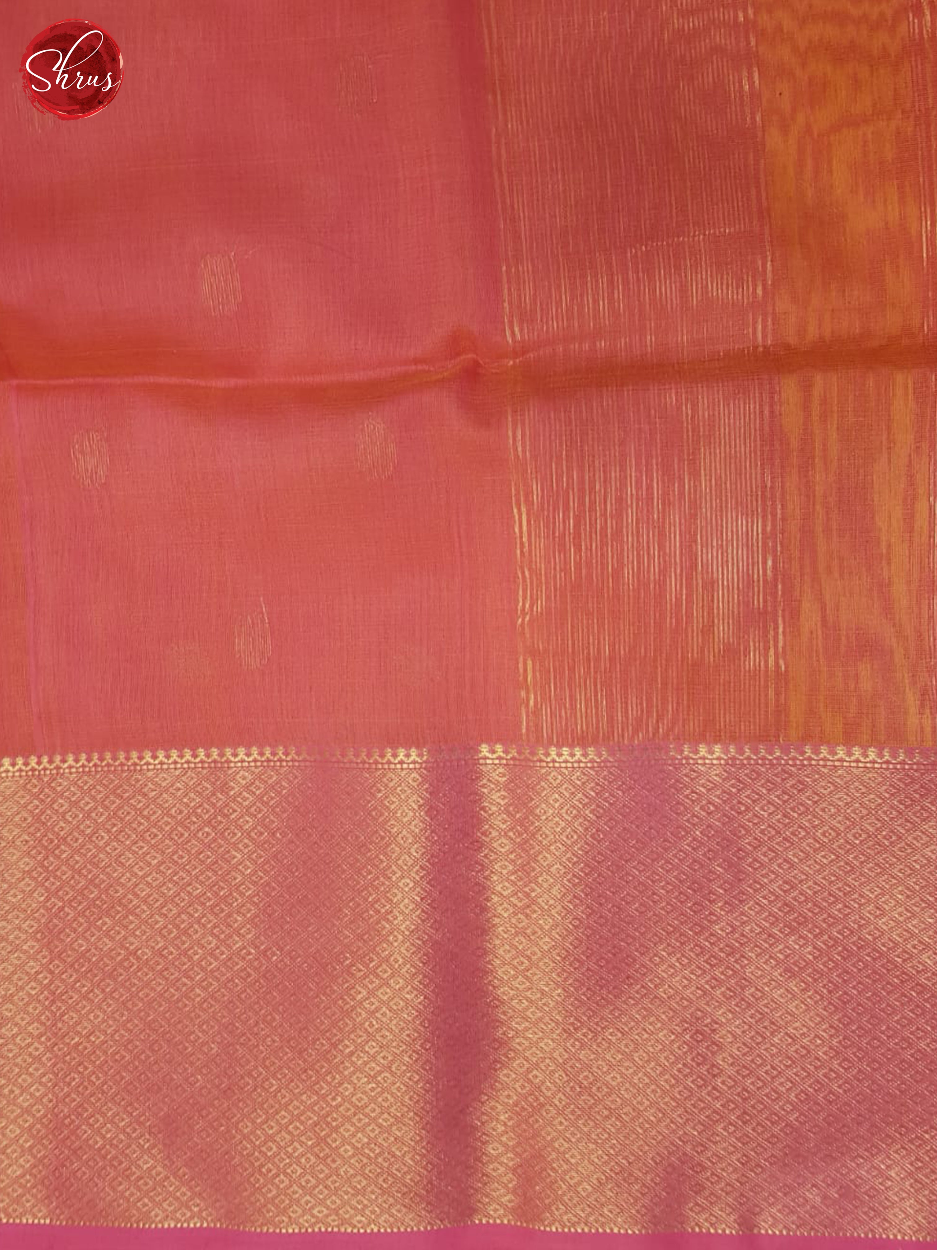 Yellow And Pink-Maheshwari Silk Cotton saree - Shop on ShrusEternity.com