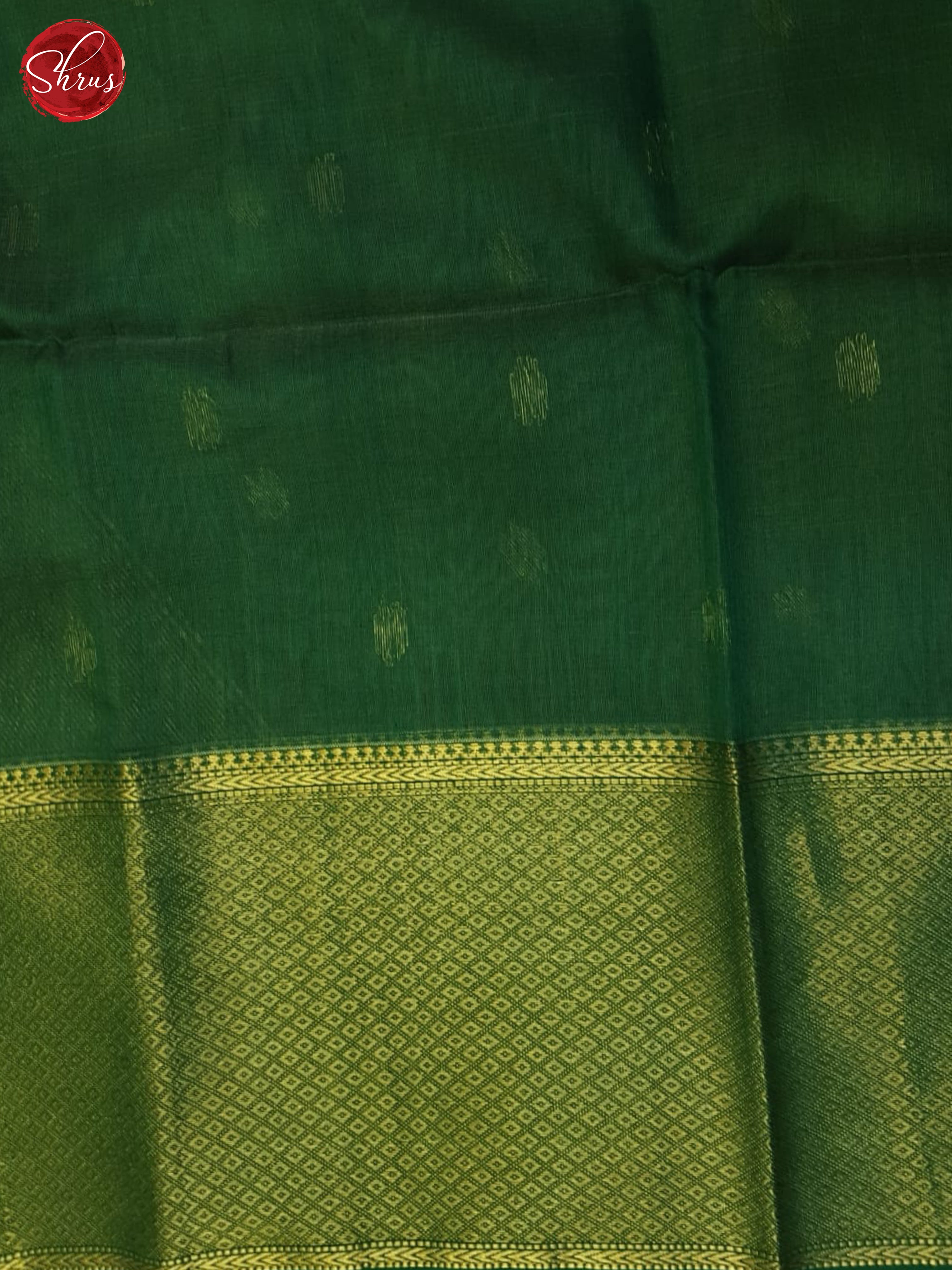Grey And Green- Maheshwari Silk Cotton Saree - Shop on ShrusEternity.com