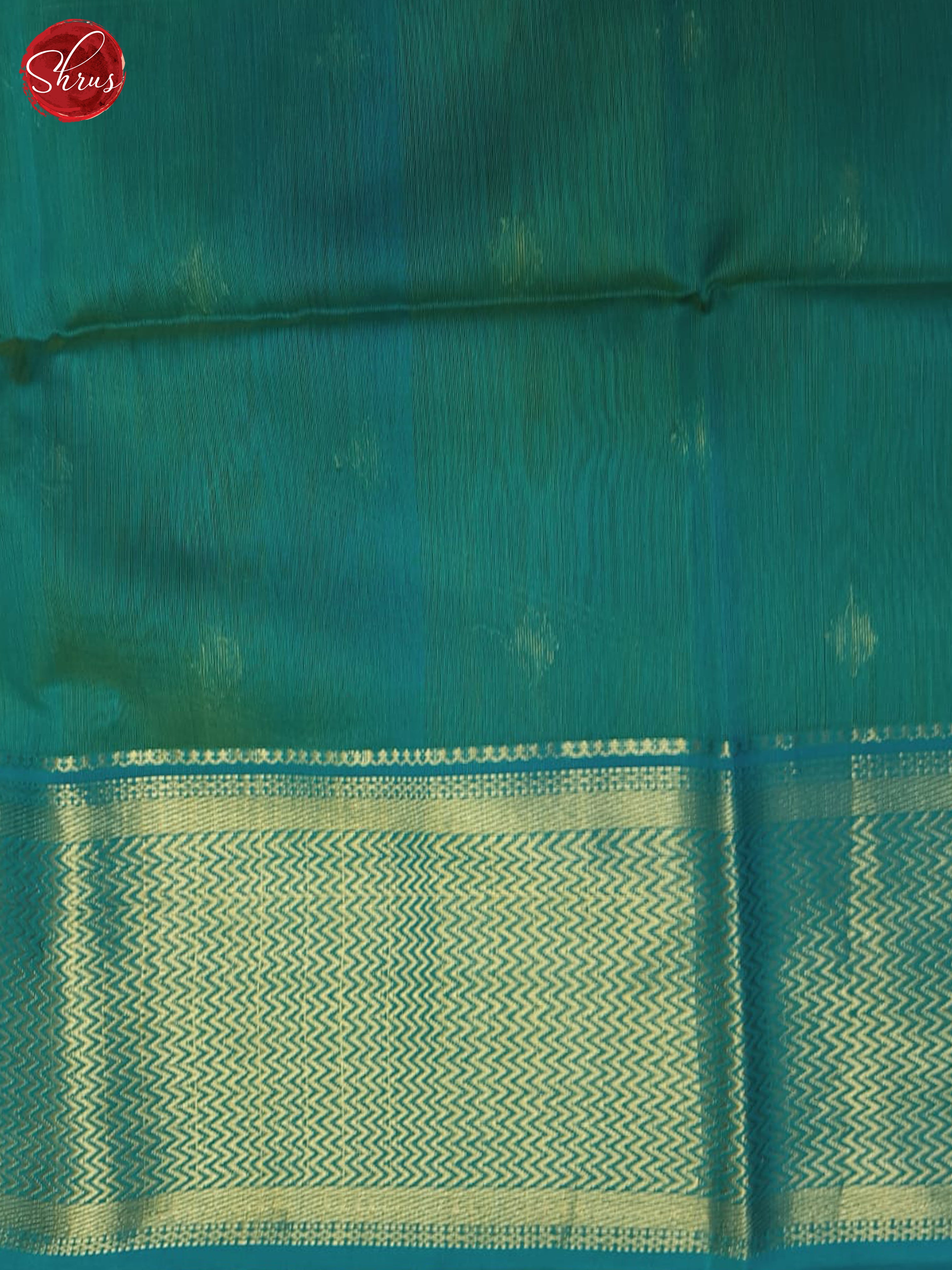 Green And Blue- Maheshwari Silk cotton Saree - Shop on ShrusEternity.com