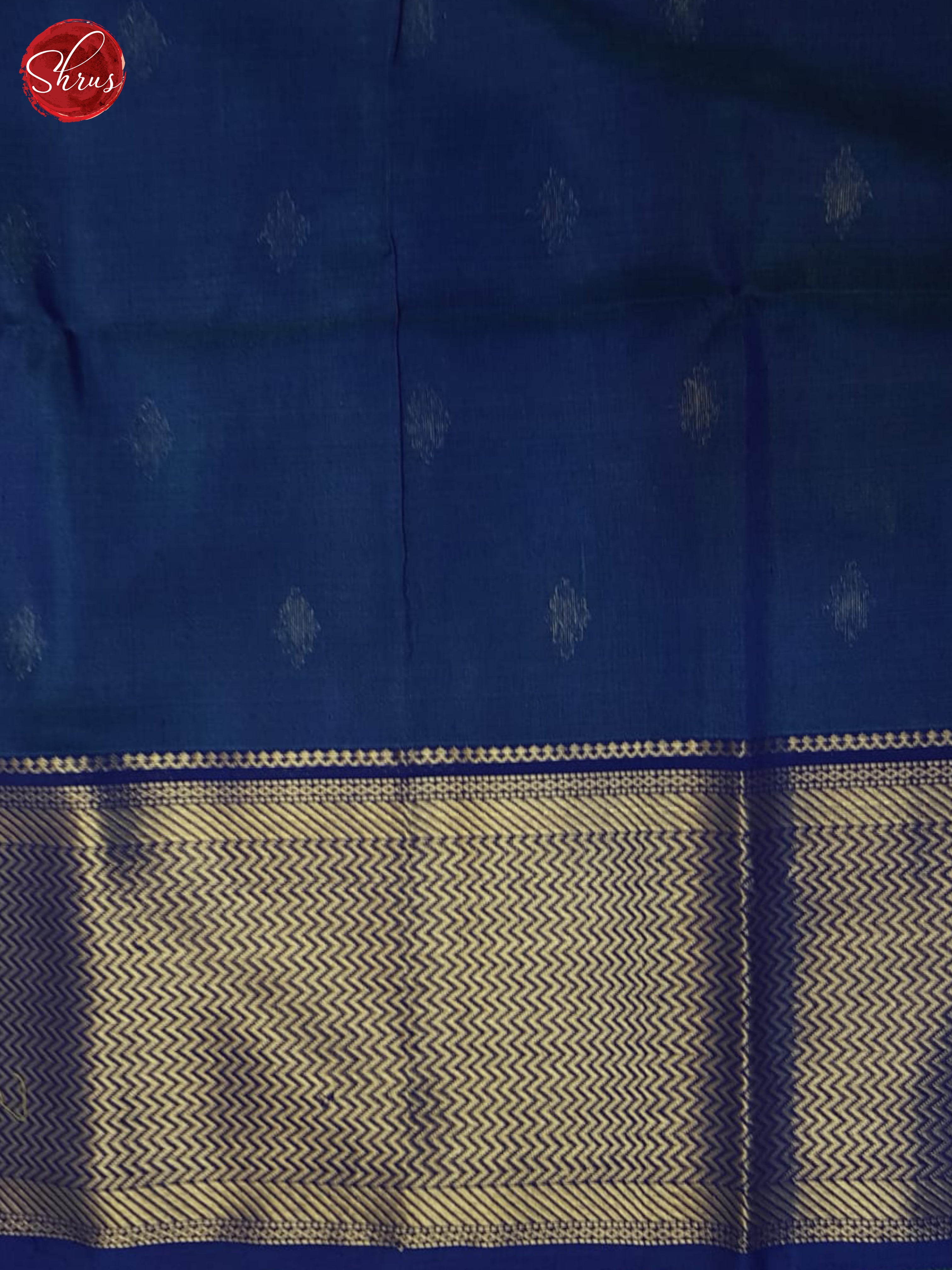 Teal & Blue- Maheshwari Silk Cotton Saree - Shop on ShrusEternity.com