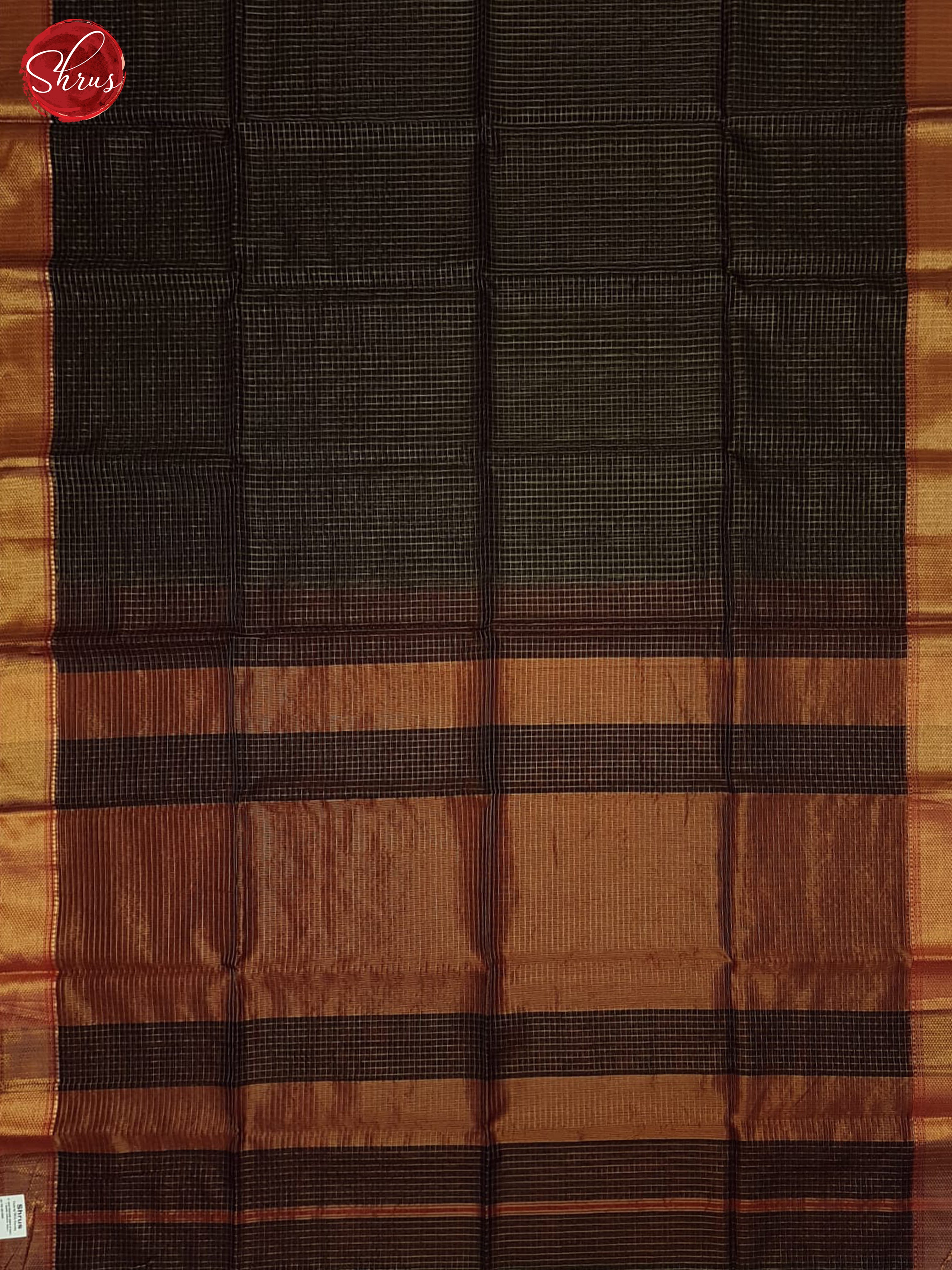 Black And Red- Maheshwari Silk Cotton Saree