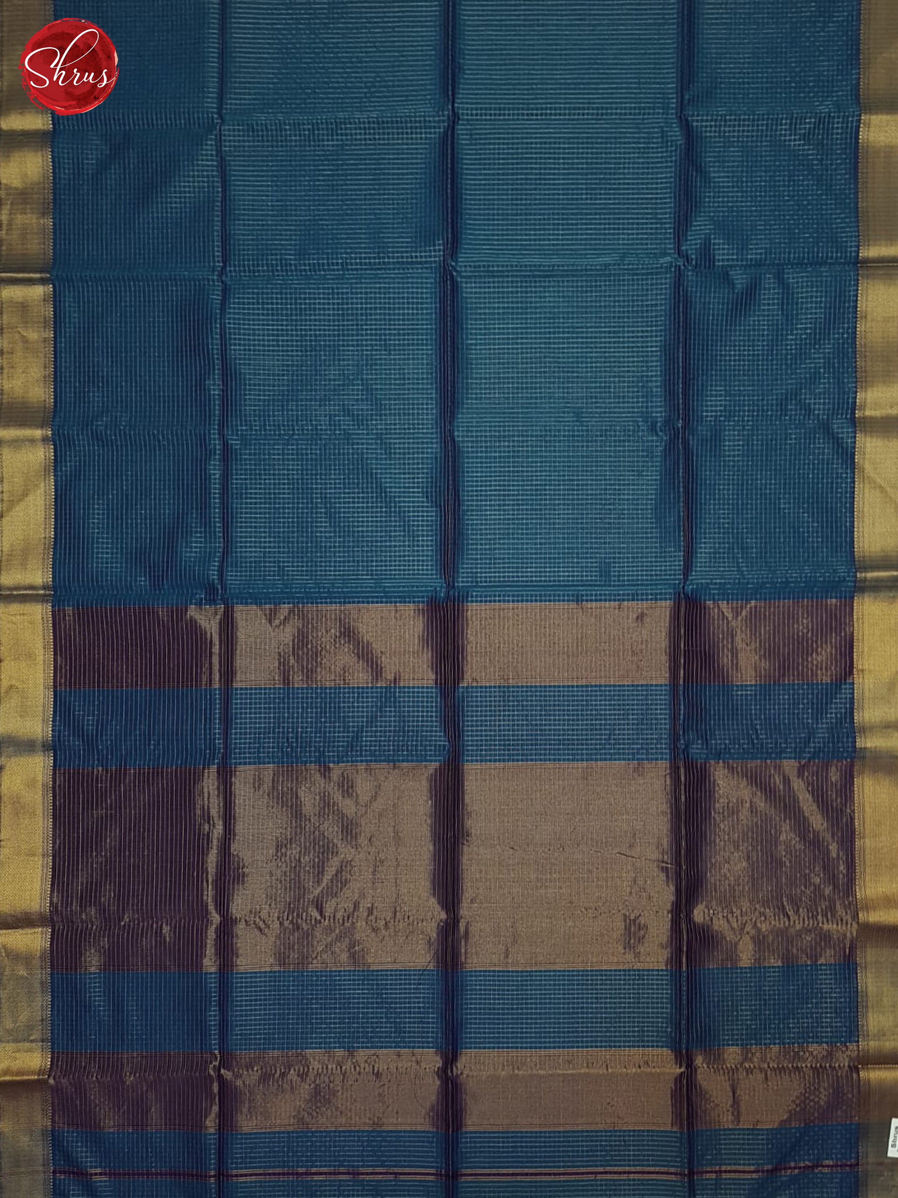 Blue And Purple- Maheshwari Silk Cotton Saree - Shop on ShrusEternity.com