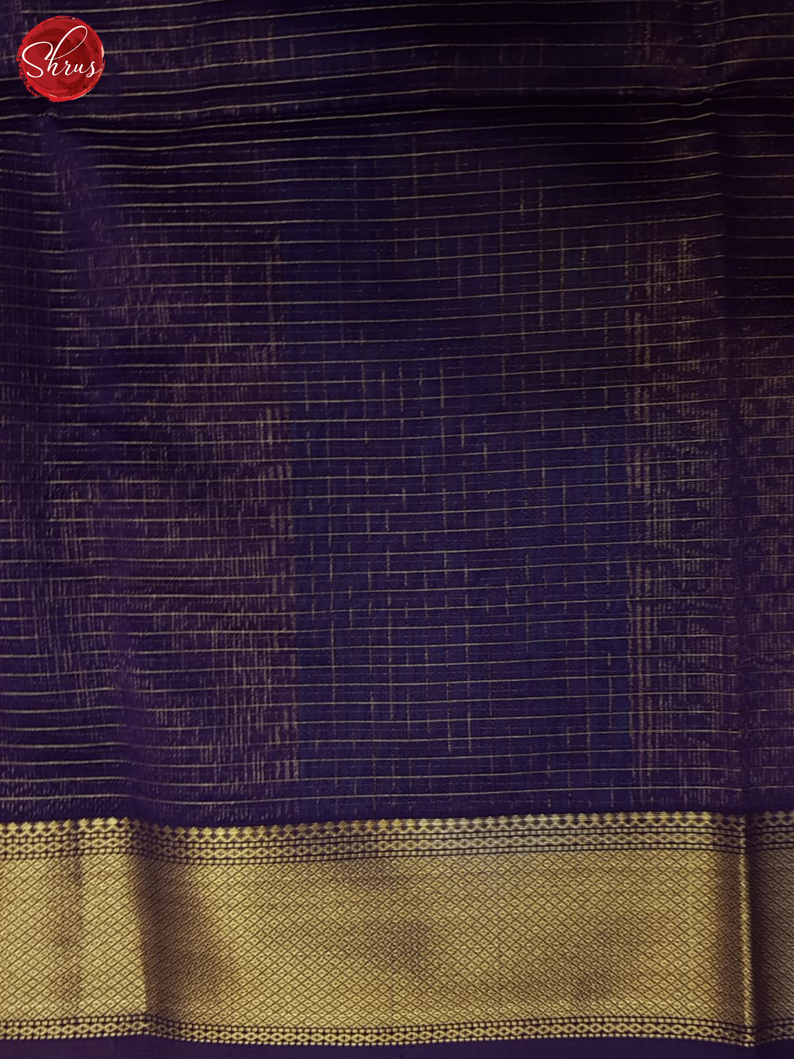 Blue And Purple- Maheshwari Silk Cotton Saree - Shop on ShrusEternity.com