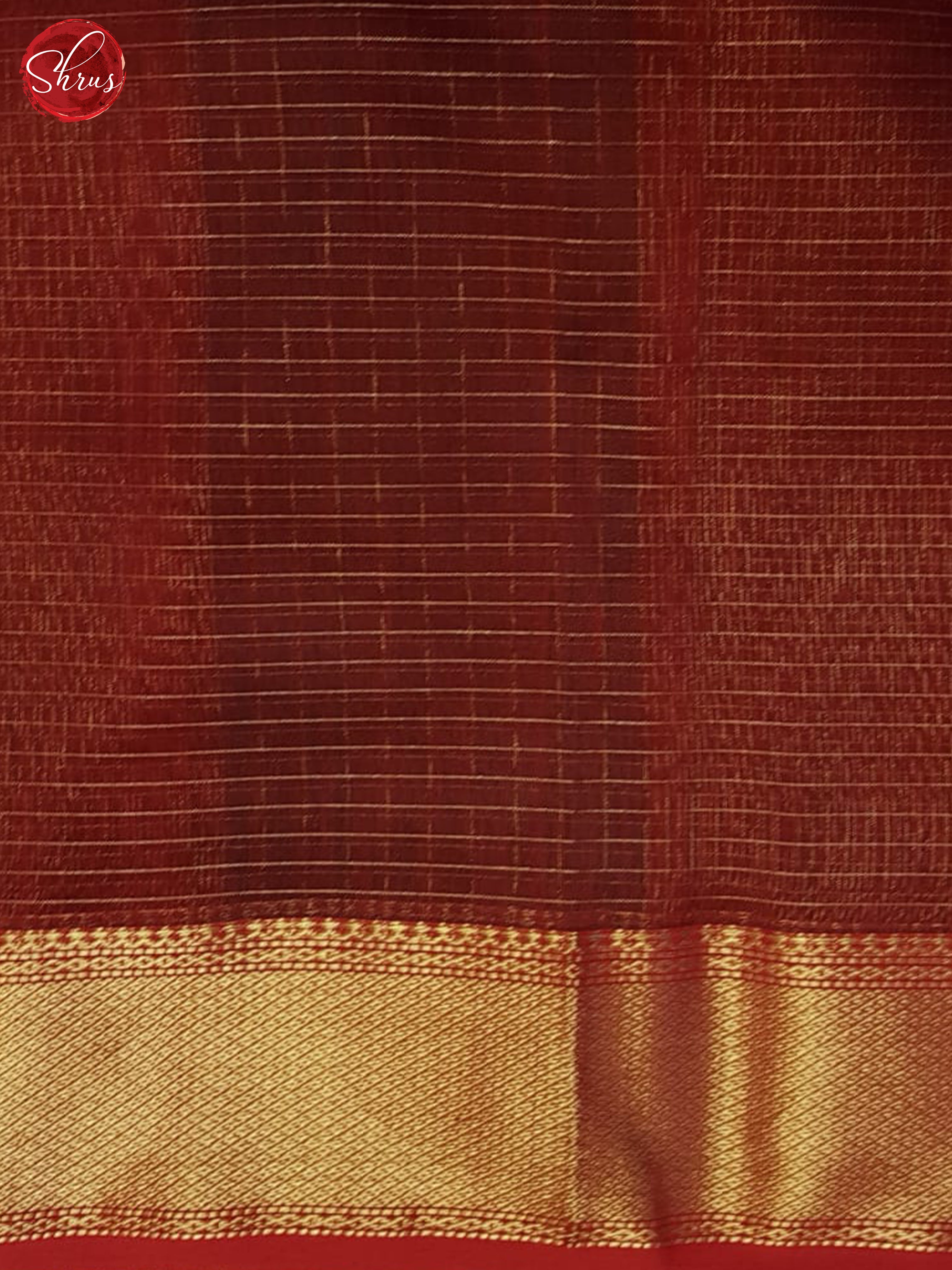 Green And Arakku Maroon- Maheshwari Silk Cotton Saree - Shop on ShrusEternity.com