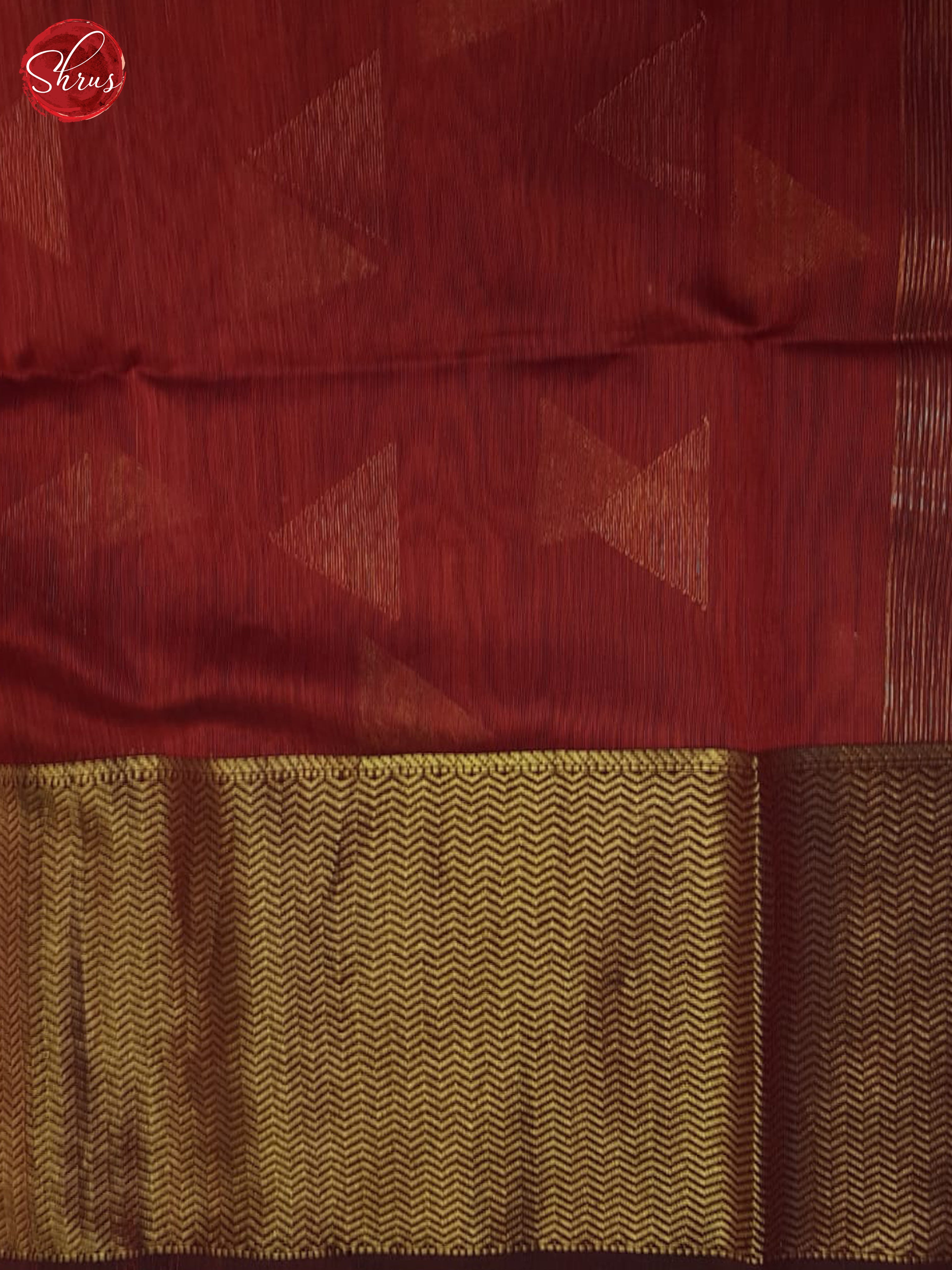 Maroon(Single Tone)- Maheshwari Silk Cotton Saree - Shop on ShrusEternity.com