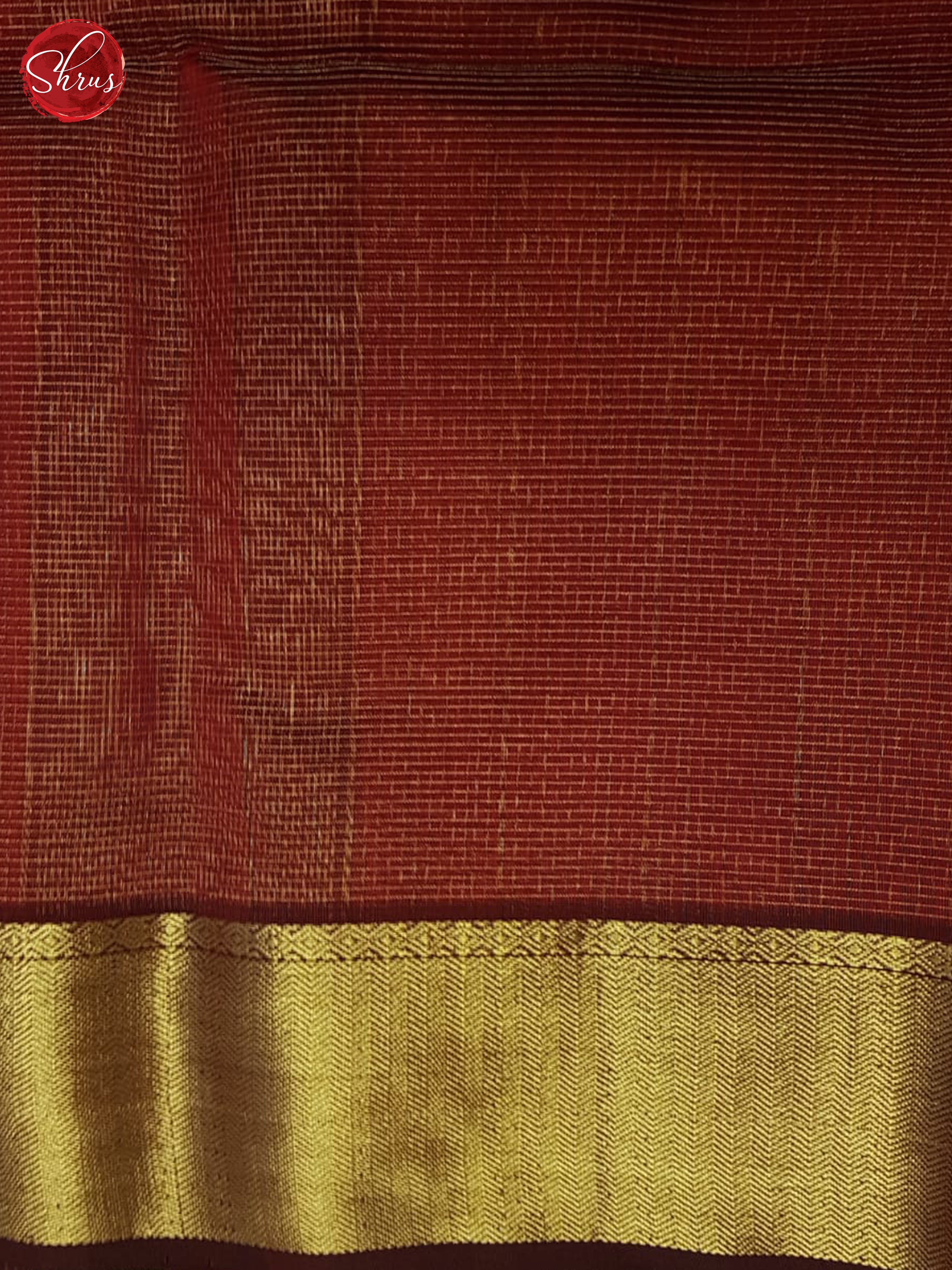 Brown(Single Tone)- Maheshwari Silk Cotton Saree - Shop on ShrusEternity.com