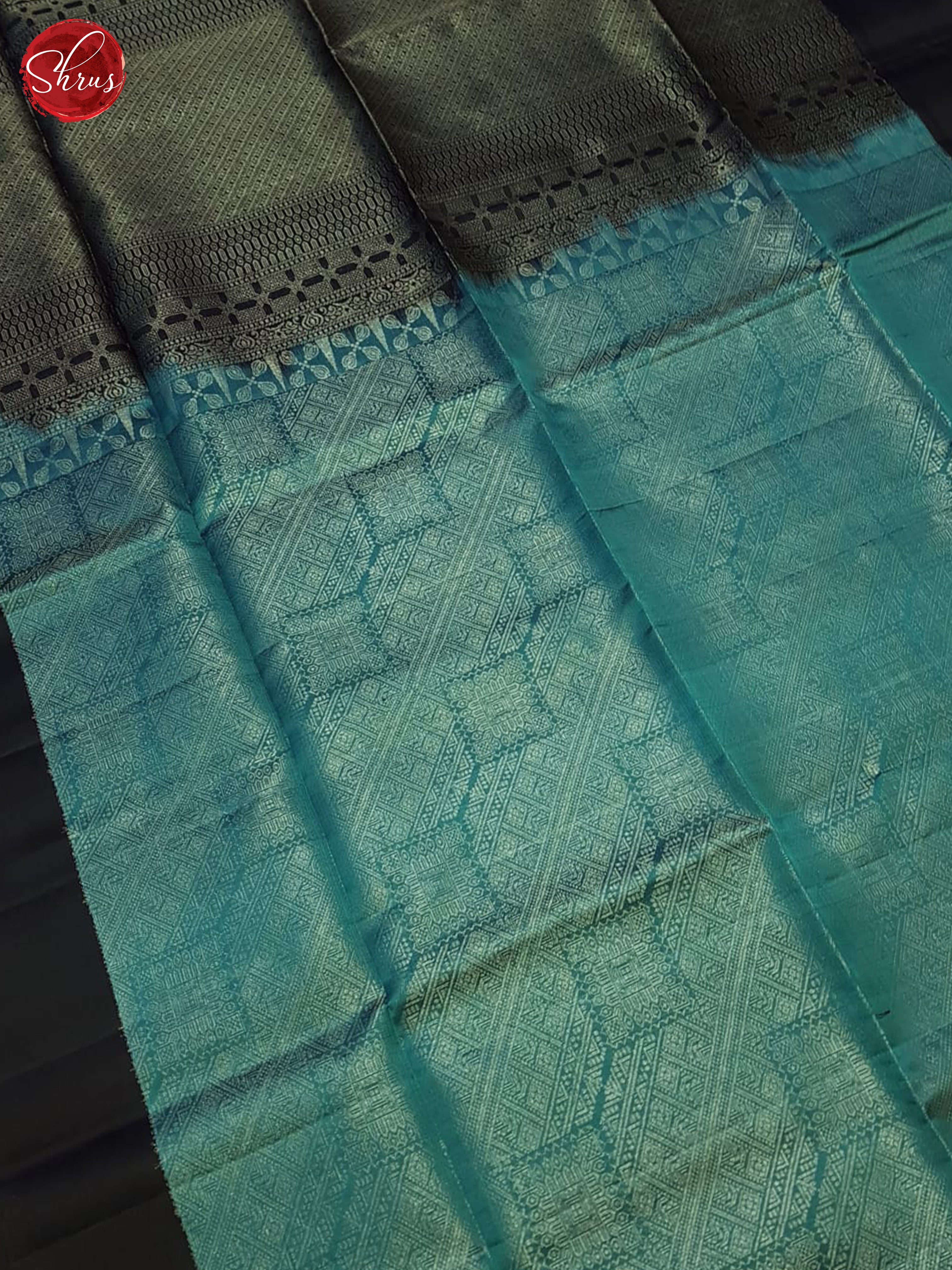 Blue & Black- Soft Silk Saree - Shop on ShrusEternity.com