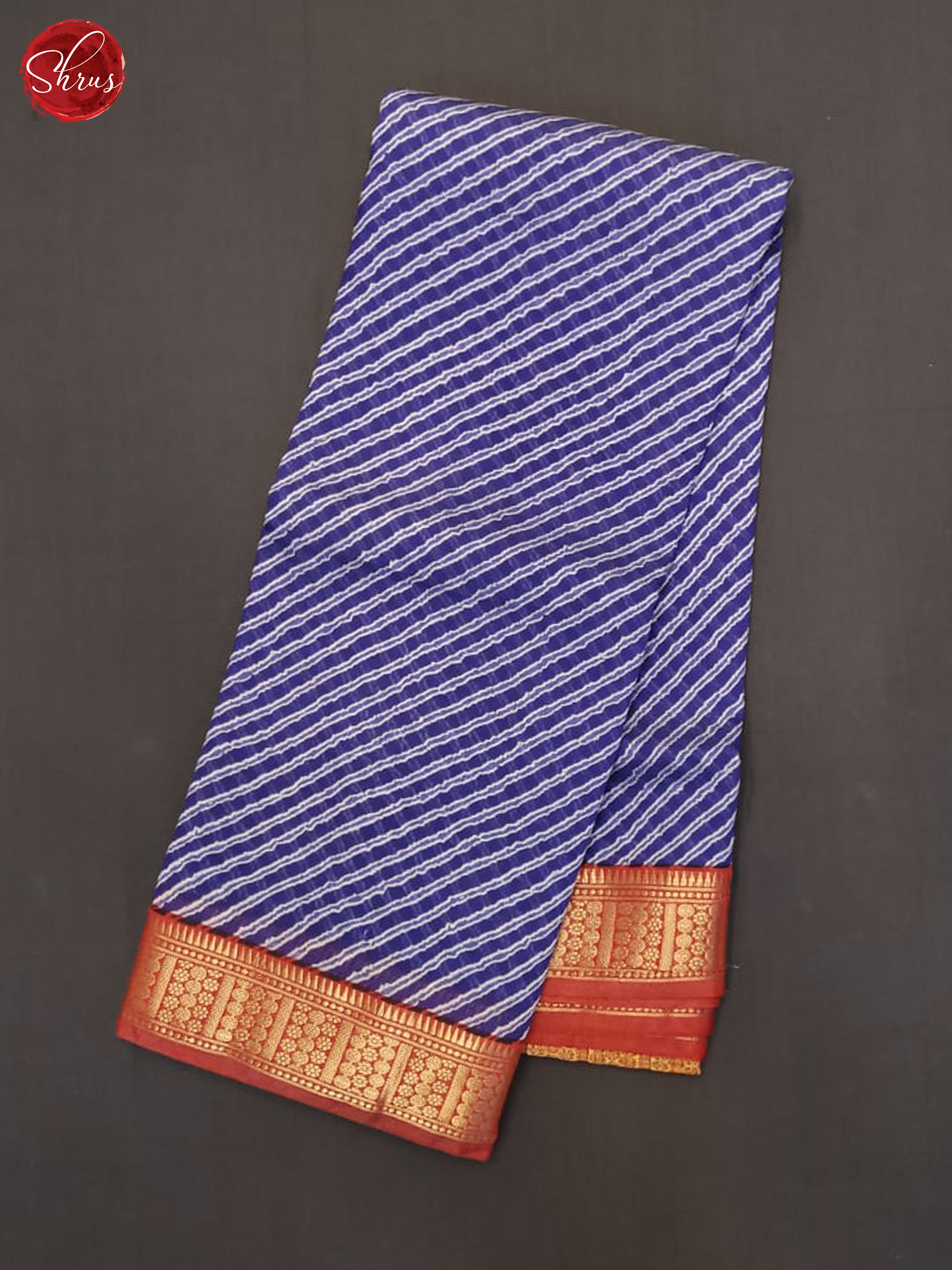 Blue And Red- Art Modal Saree - Shop on ShrusEternity.com