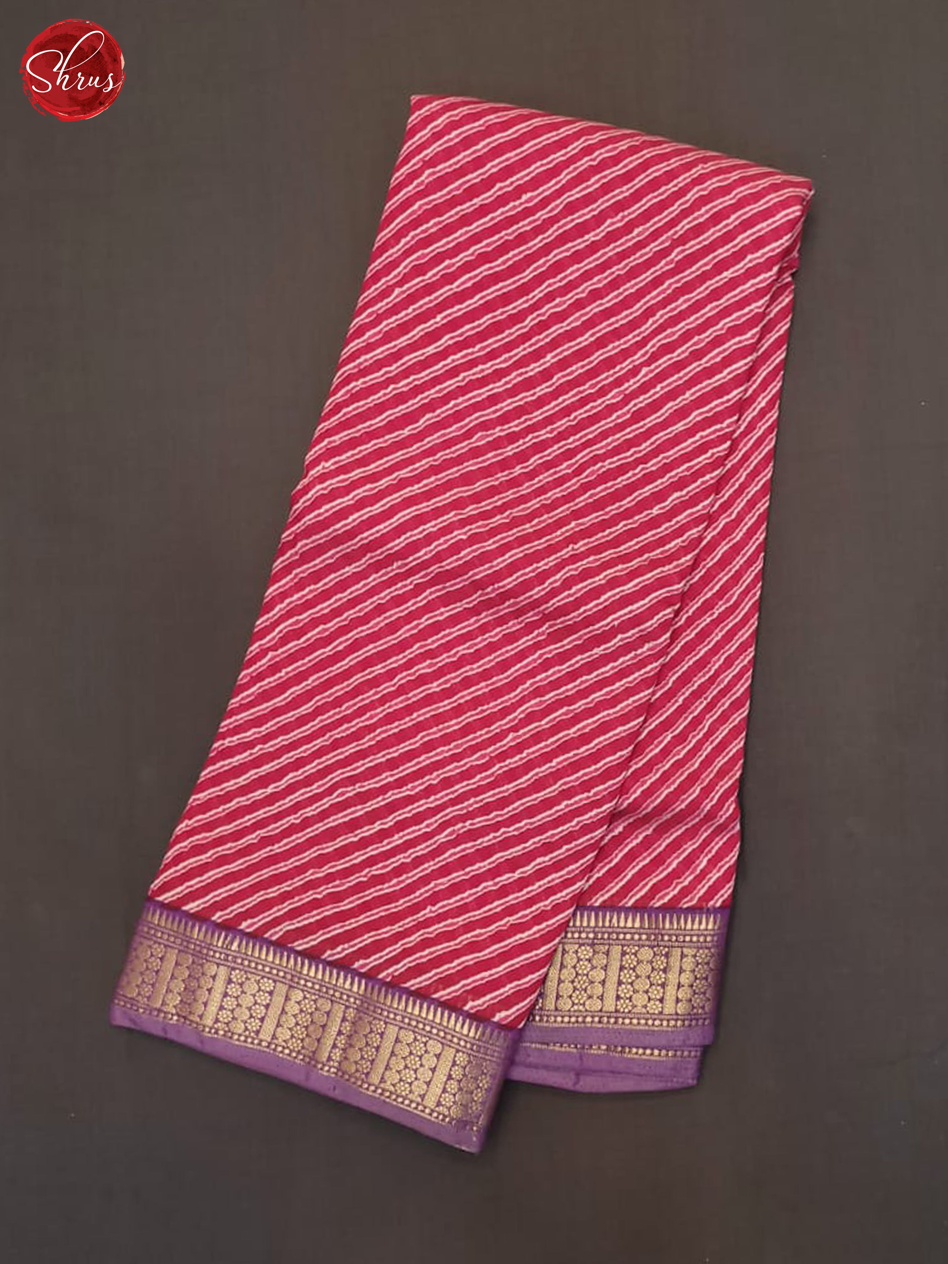 Pink And Purple- Art Modal Saree