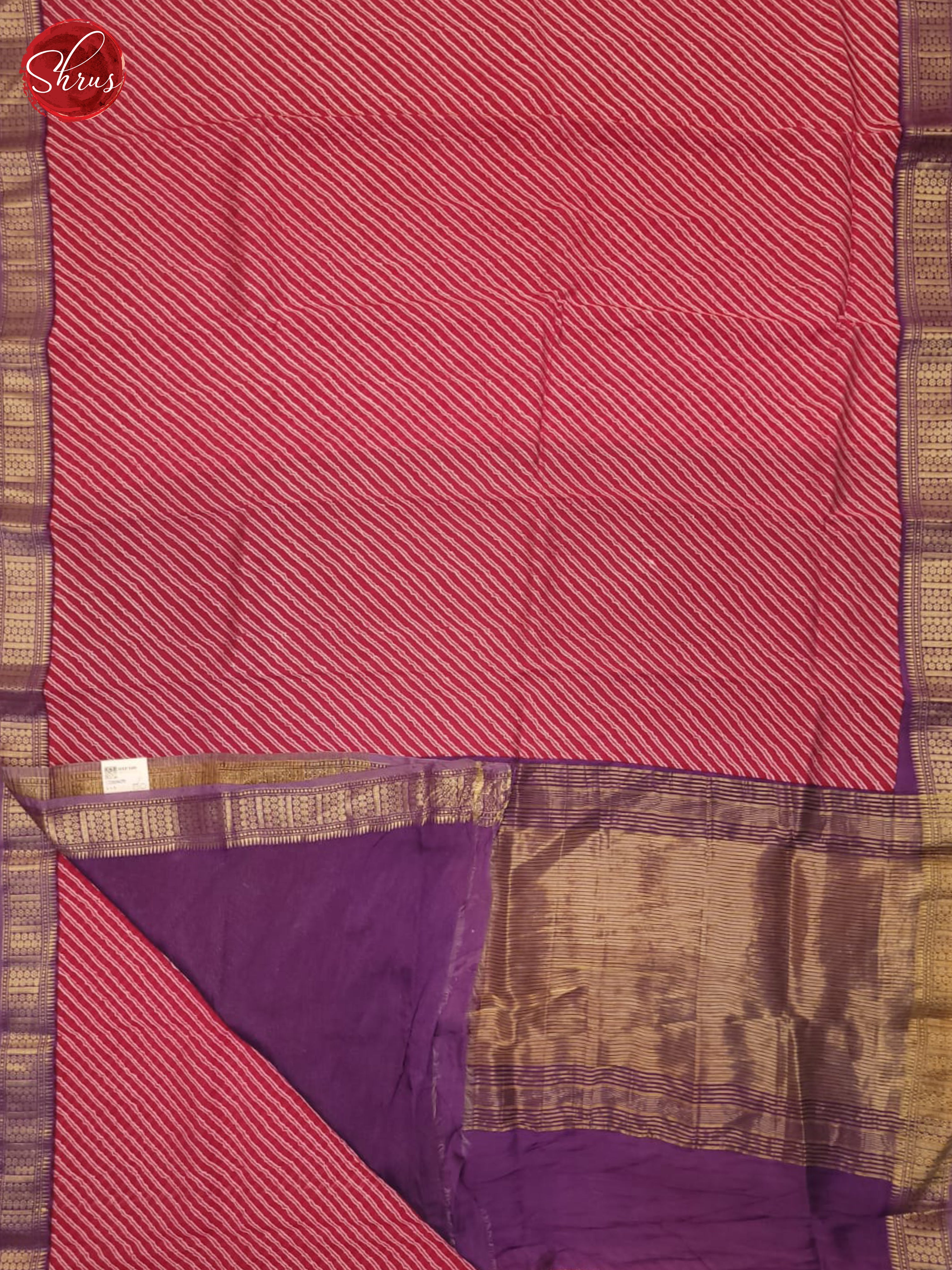 Pink And Purple- Art Modal Saree - Shop on ShrusEternity.com