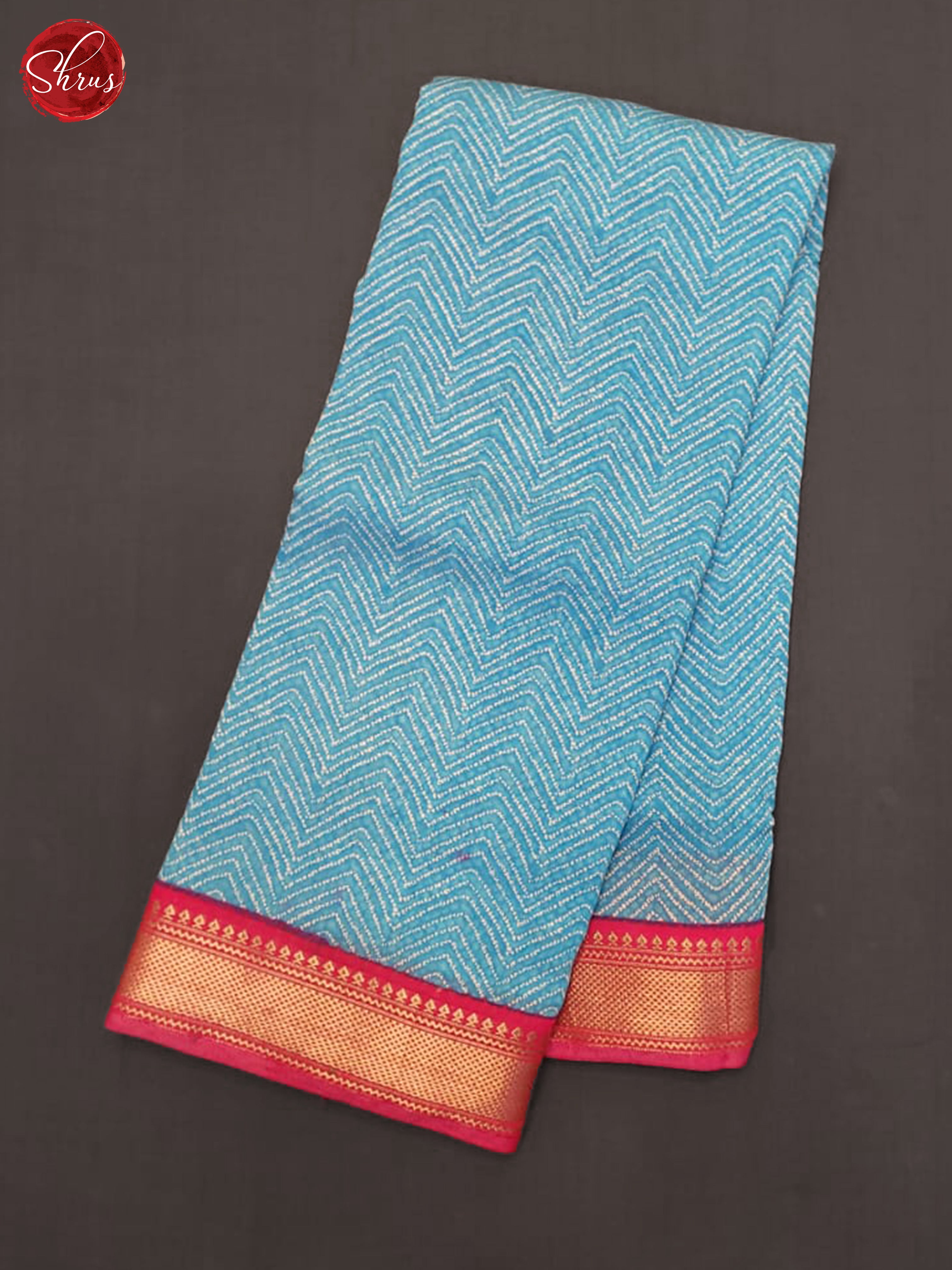 Blue And Pink- Art Modal Saree - Shop on ShrusEternity.com